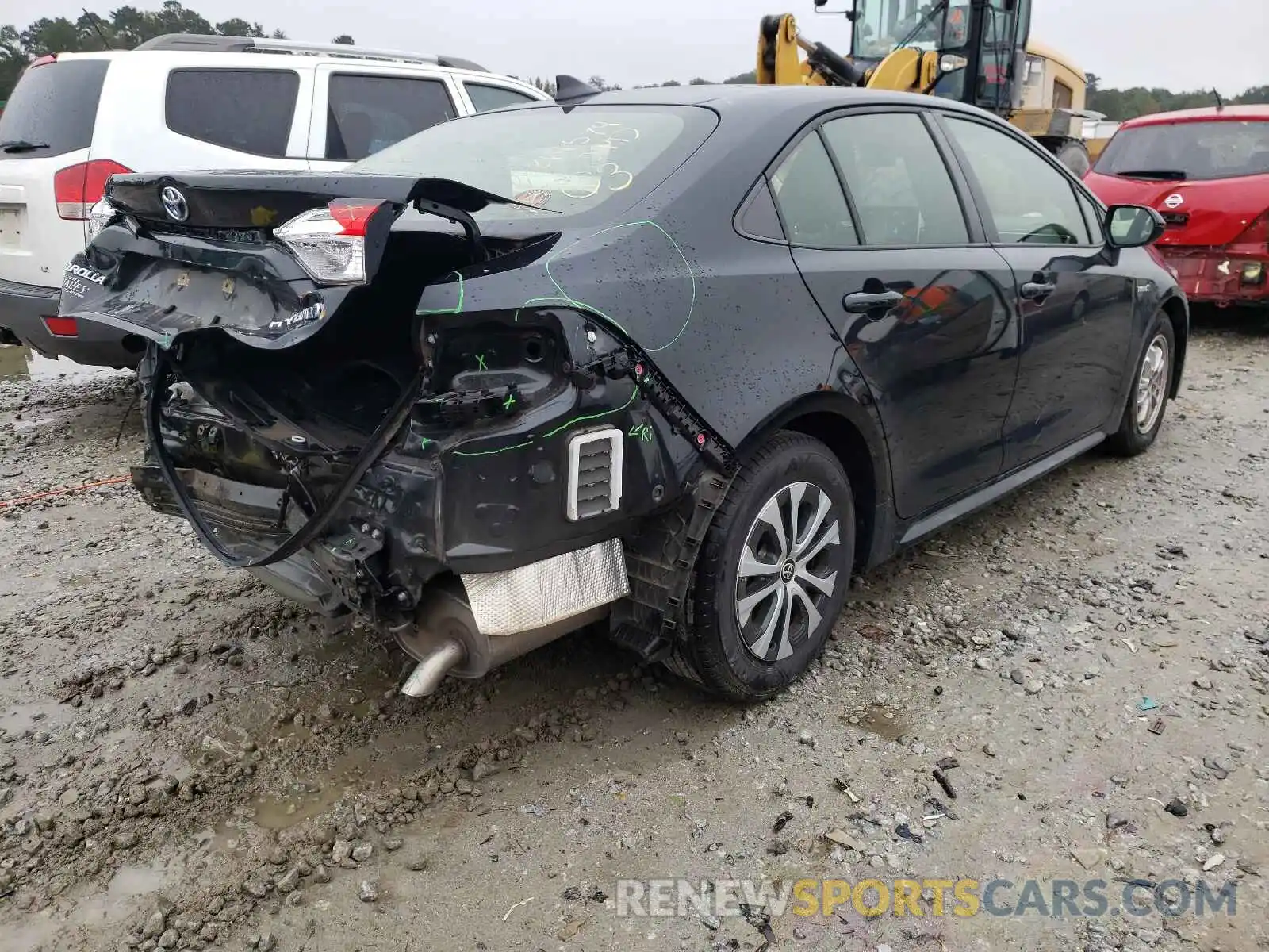 4 Photograph of a damaged car JTDEBRBE7LJ017986 TOYOTA COROLLA 2020