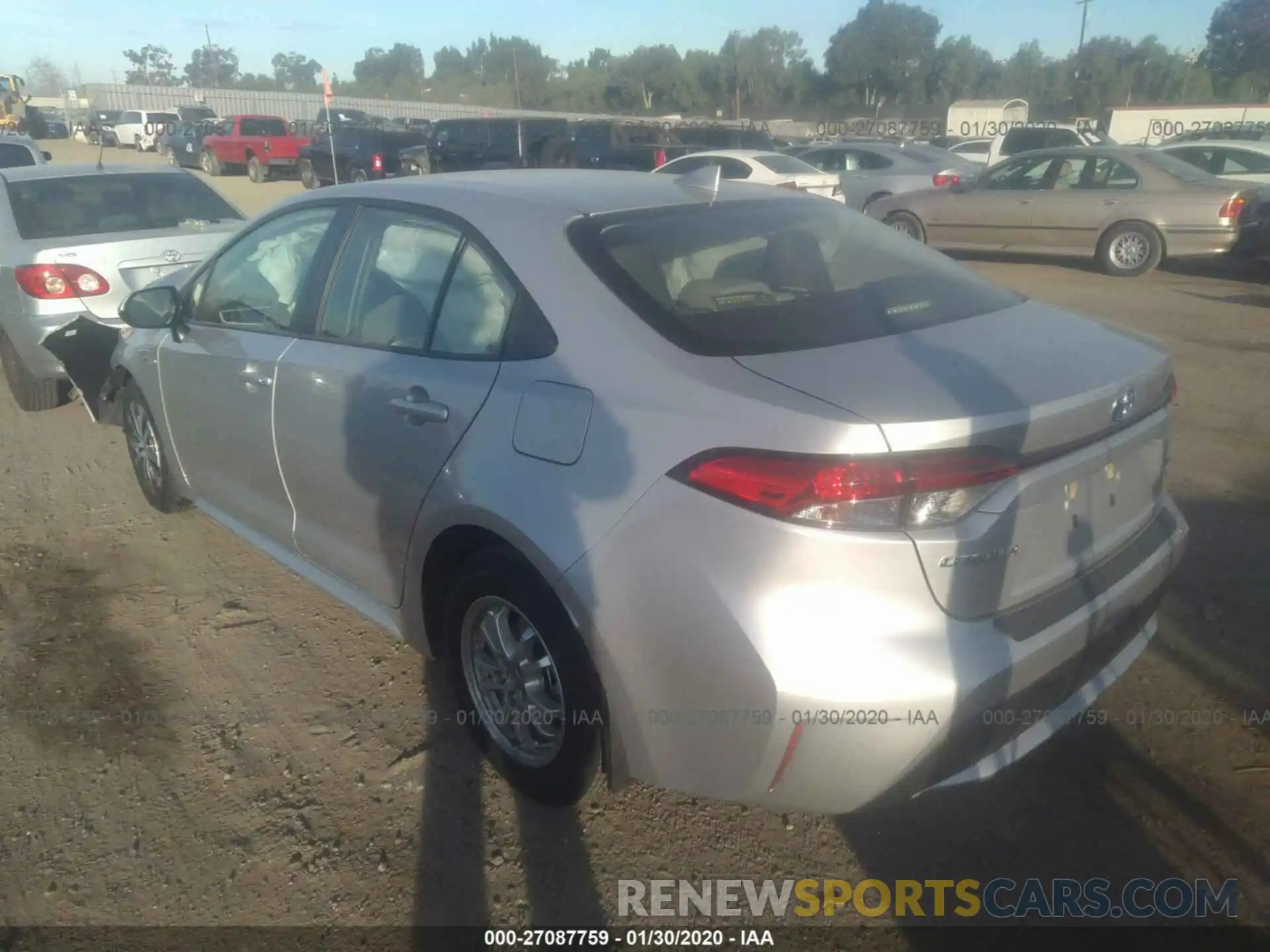 3 Photograph of a damaged car JTDEBRBE7LJ018409 TOYOTA COROLLA 2020