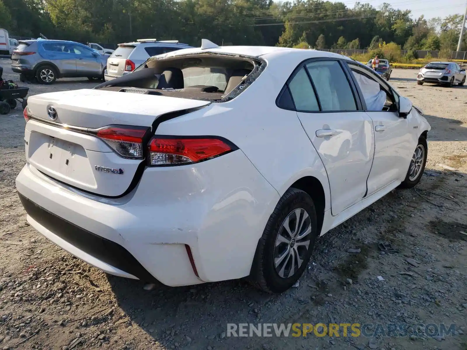 4 Photograph of a damaged car JTDEBRBE7LJ018717 TOYOTA COROLLA 2020