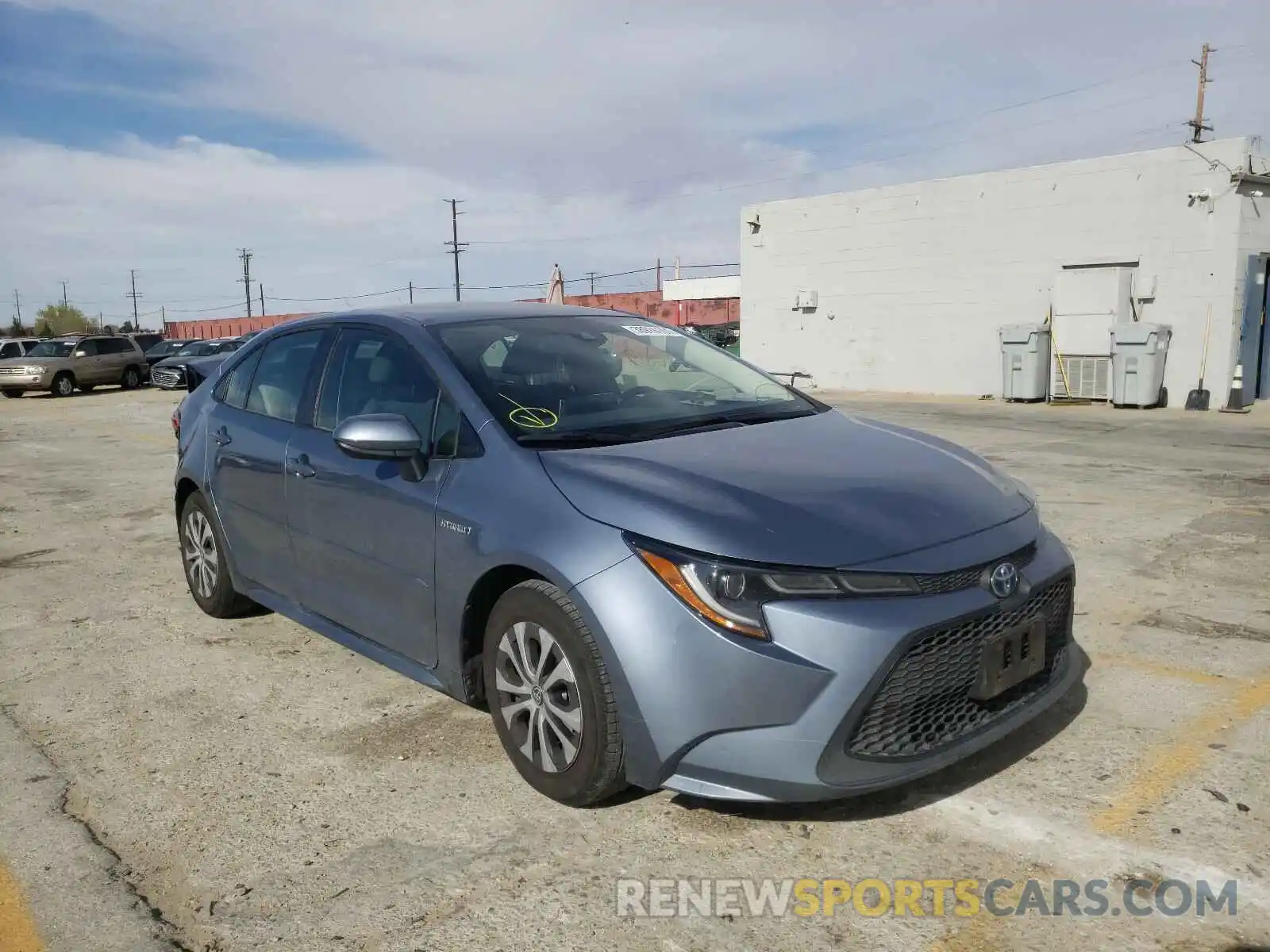 1 Photograph of a damaged car JTDEBRBE7LJ018720 TOYOTA COROLLA 2020