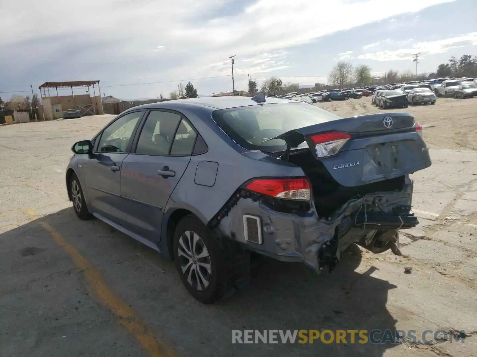 3 Photograph of a damaged car JTDEBRBE7LJ018720 TOYOTA COROLLA 2020