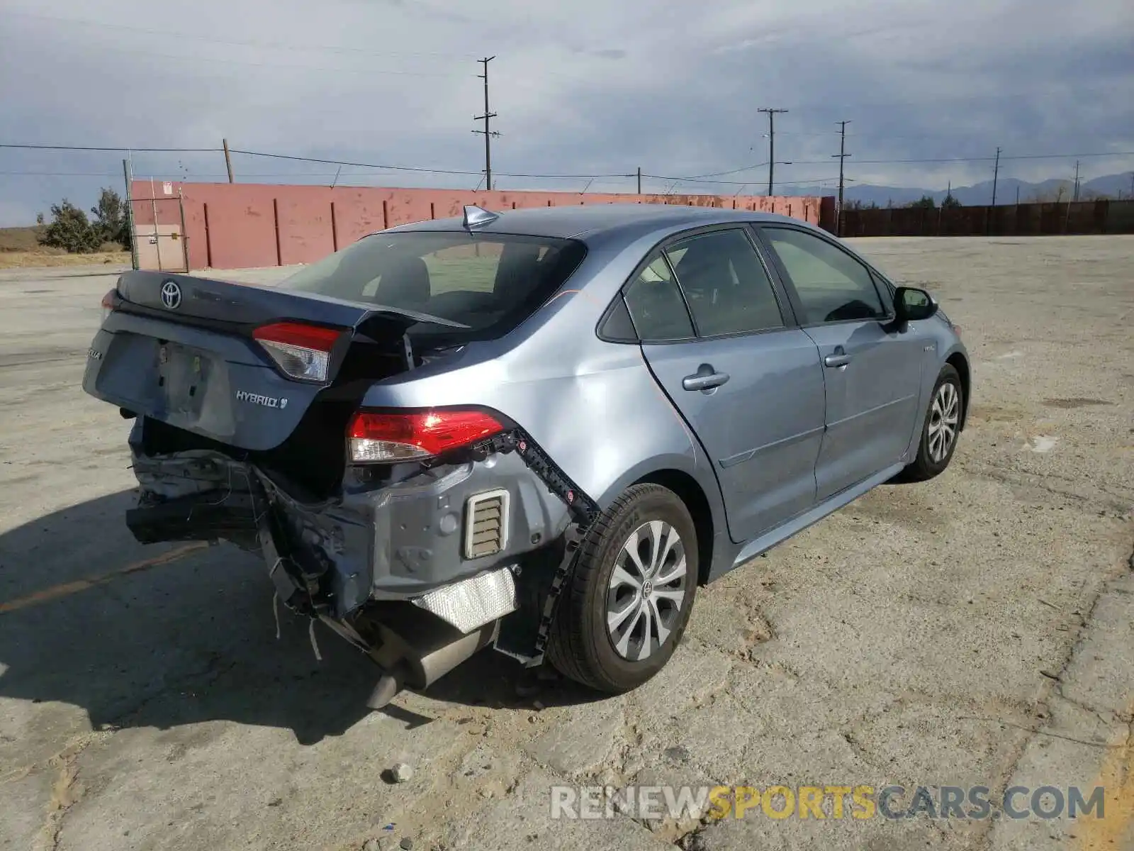 4 Photograph of a damaged car JTDEBRBE7LJ018720 TOYOTA COROLLA 2020