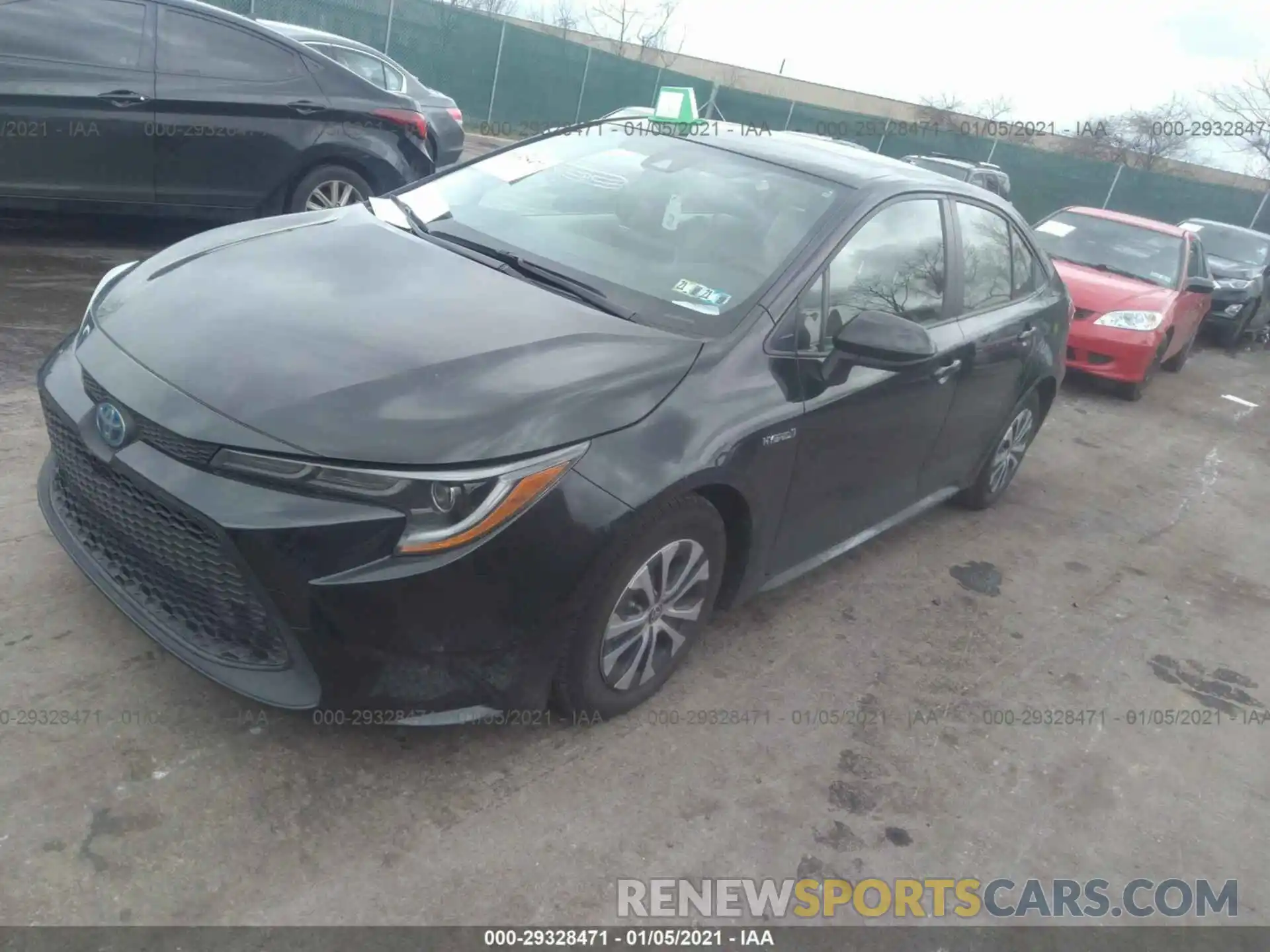 2 Photograph of a damaged car JTDEBRBE7LJ020399 TOYOTA COROLLA 2020