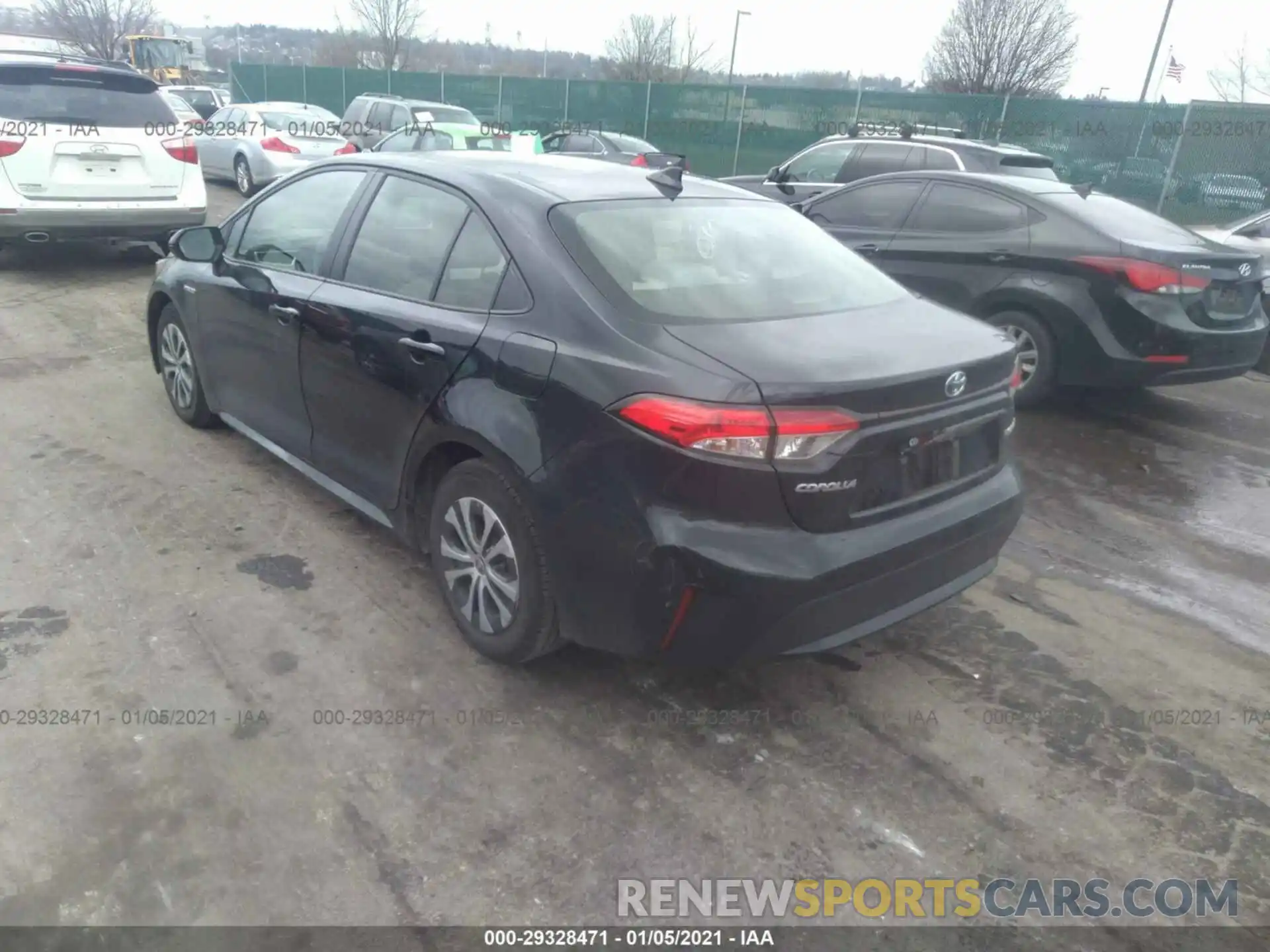 3 Photograph of a damaged car JTDEBRBE7LJ020399 TOYOTA COROLLA 2020