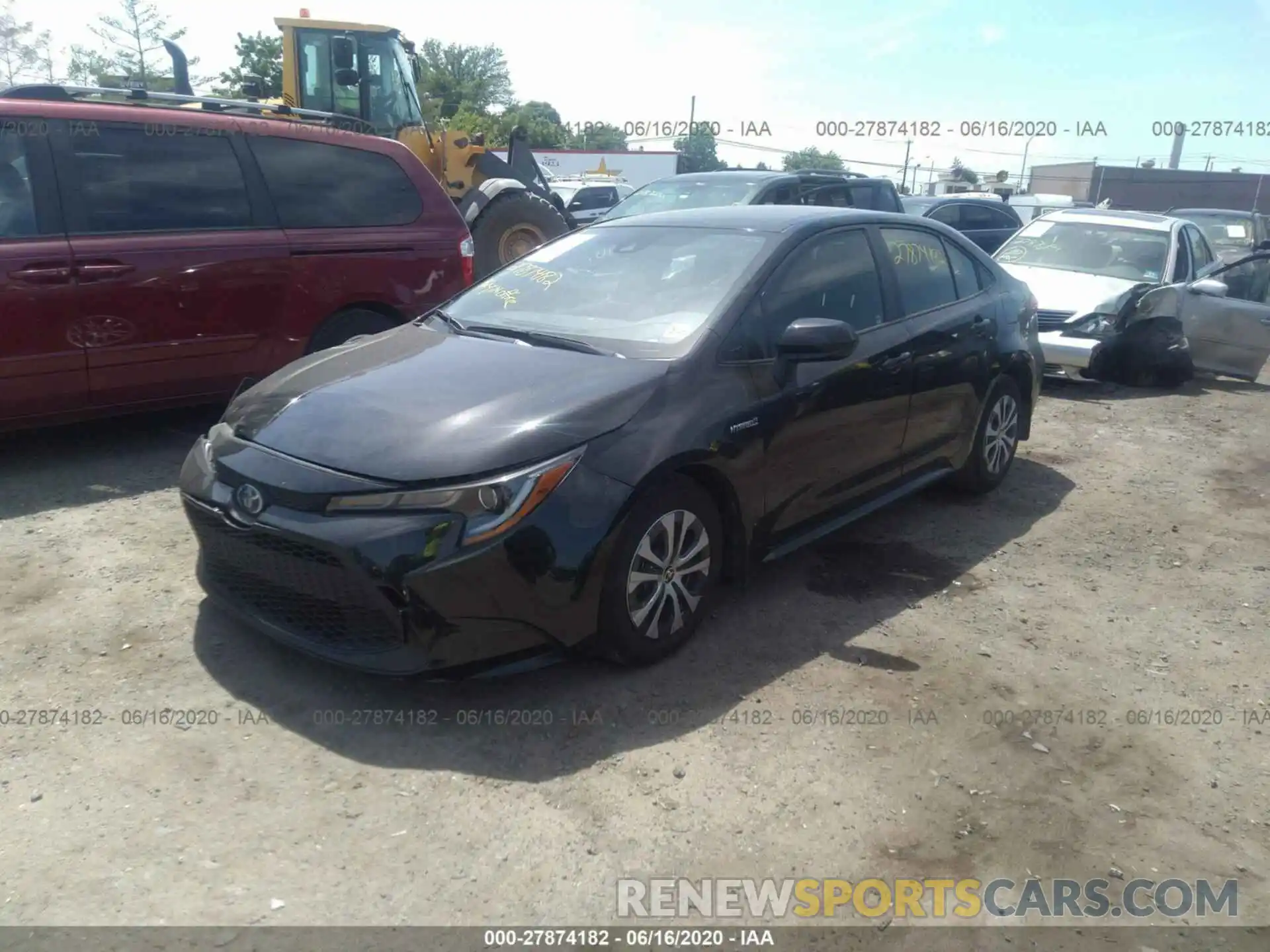 2 Photograph of a damaged car JTDEBRBE7LJ020709 TOYOTA COROLLA 2020