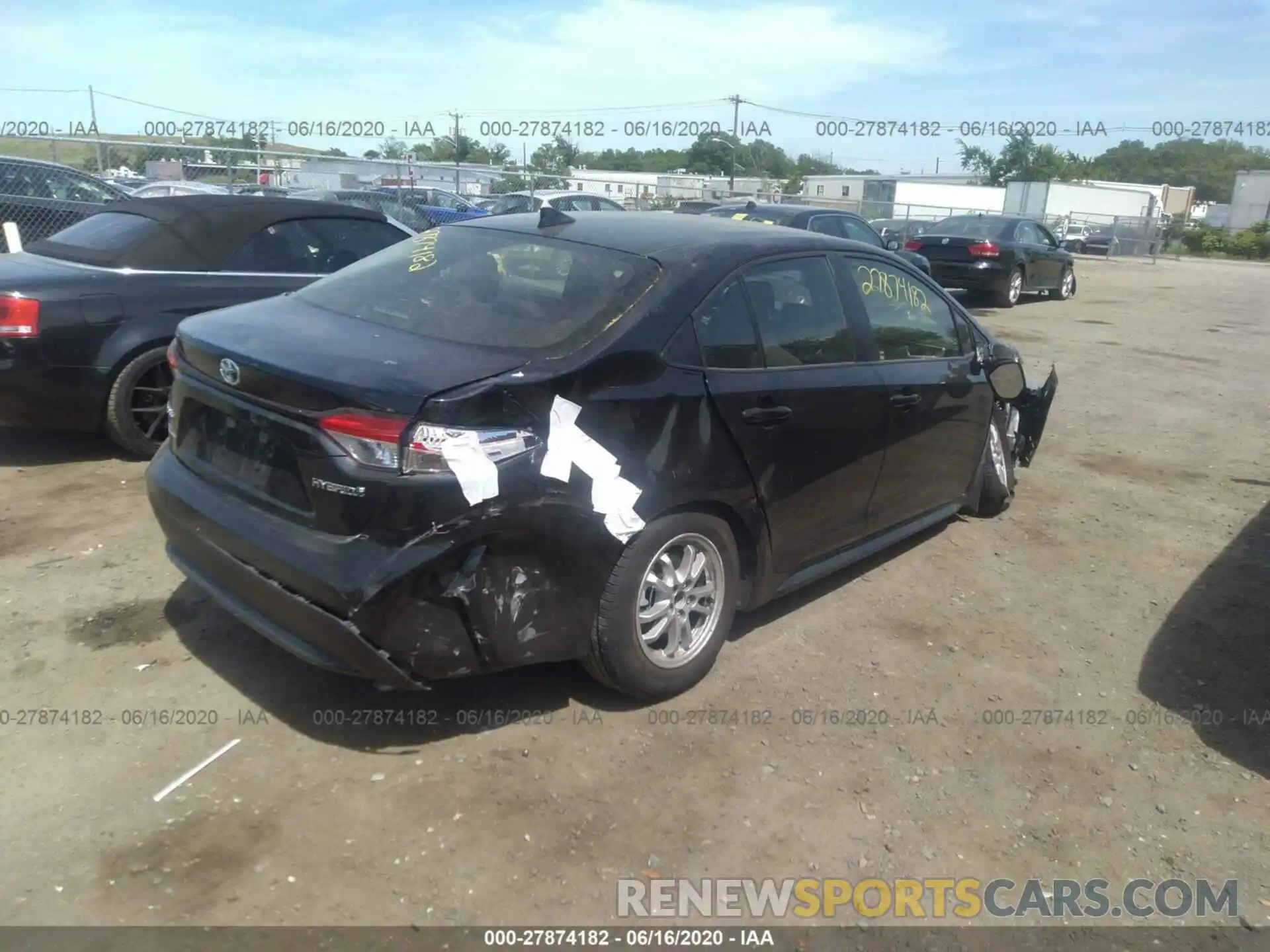 4 Photograph of a damaged car JTDEBRBE7LJ020709 TOYOTA COROLLA 2020