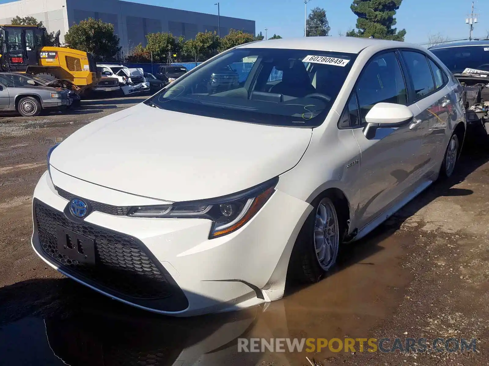 2 Photograph of a damaged car JTDEBRBE7LJ021472 TOYOTA COROLLA 2020