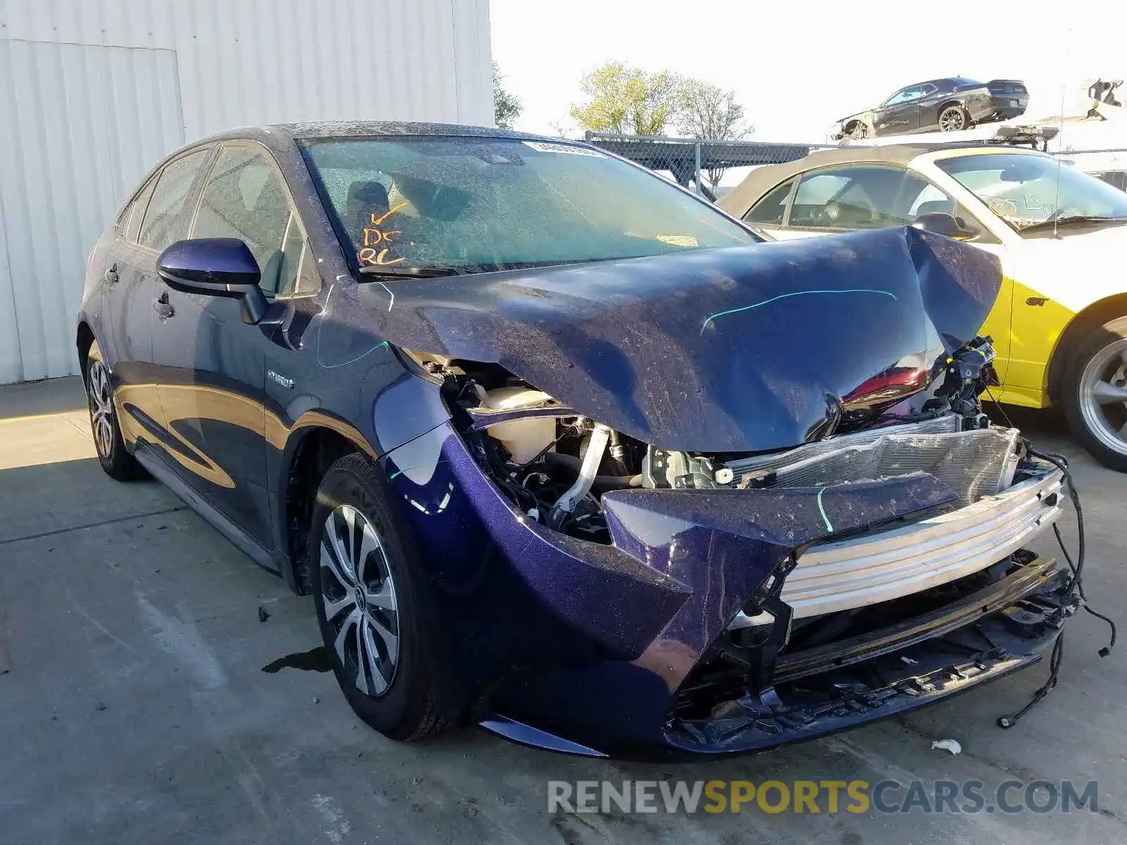 1 Photograph of a damaged car JTDEBRBE7LJ022444 TOYOTA COROLLA 2020