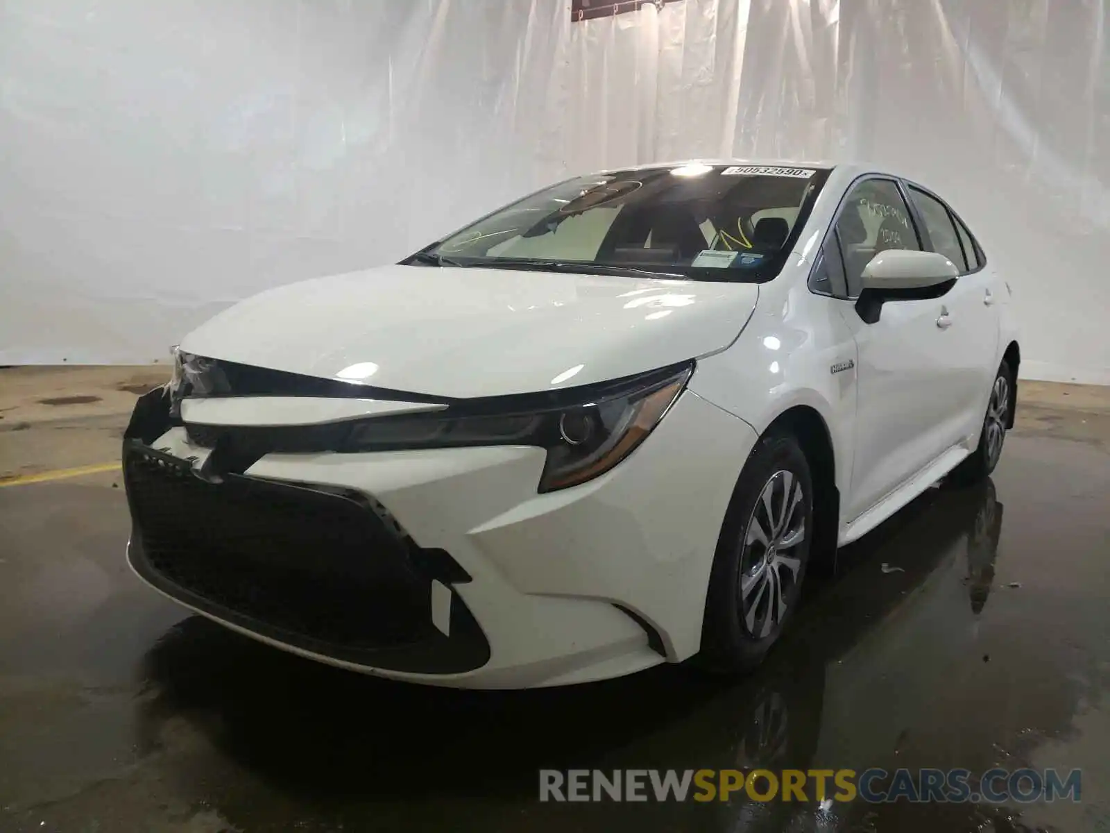 2 Photograph of a damaged car JTDEBRBE7LJ022718 TOYOTA COROLLA 2020