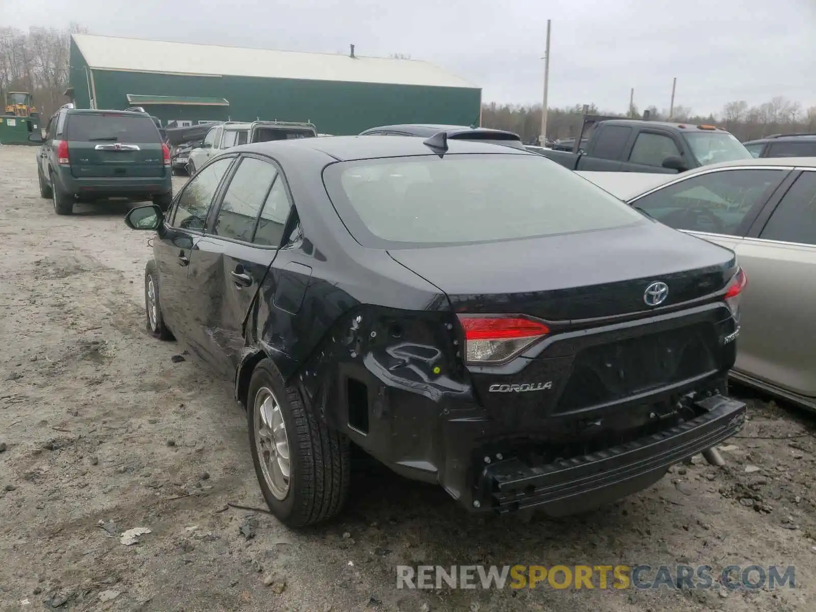 3 Photograph of a damaged car JTDEBRBE7LJ022900 TOYOTA COROLLA 2020