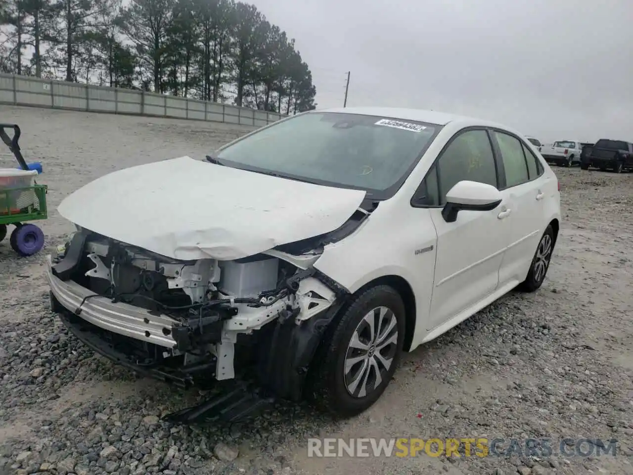 1 Photograph of a damaged car JTDEBRBE7LJ023206 TOYOTA COROLLA 2020