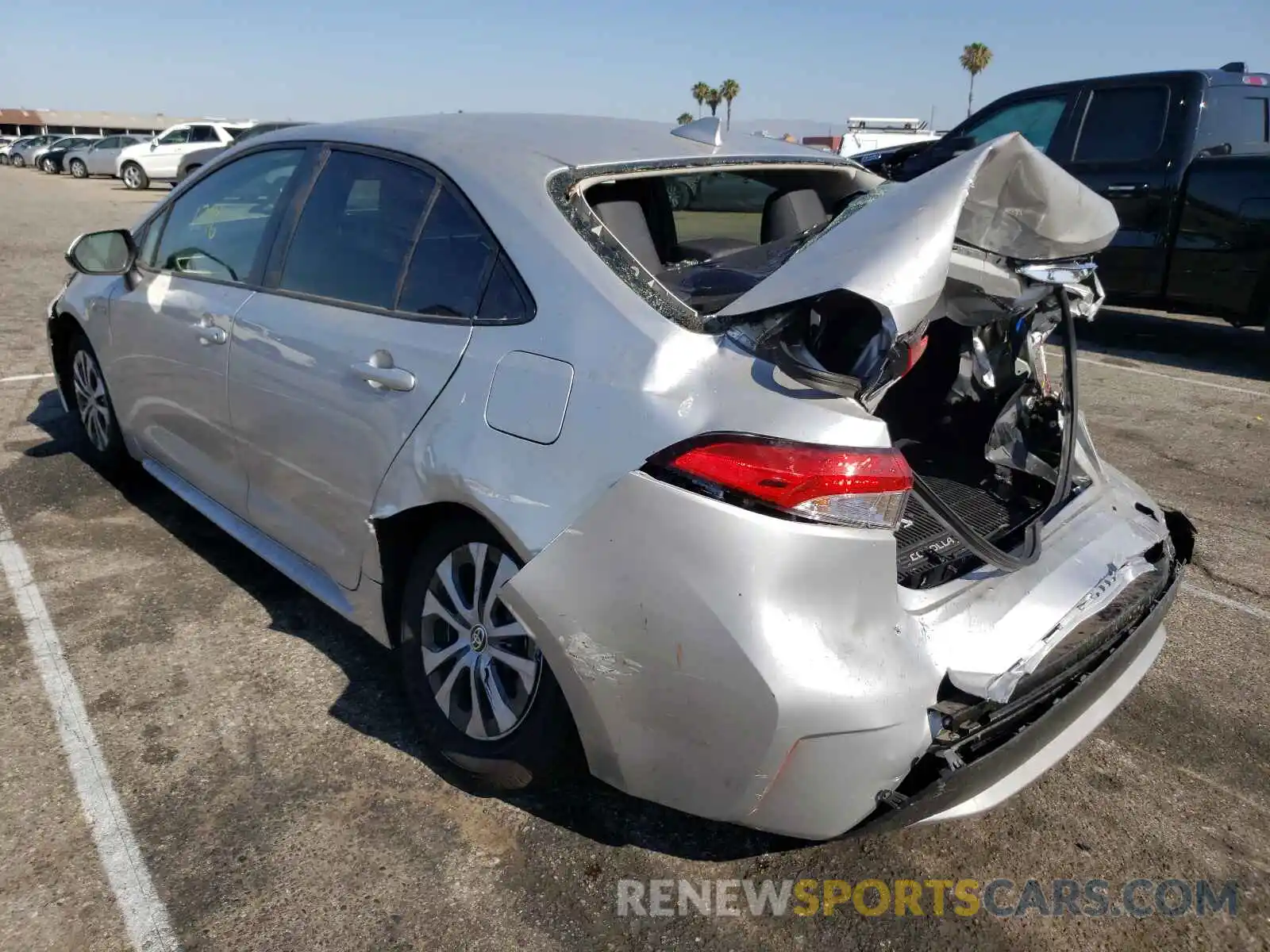 3 Photograph of a damaged car JTDEBRBE7LJ024260 TOYOTA COROLLA 2020