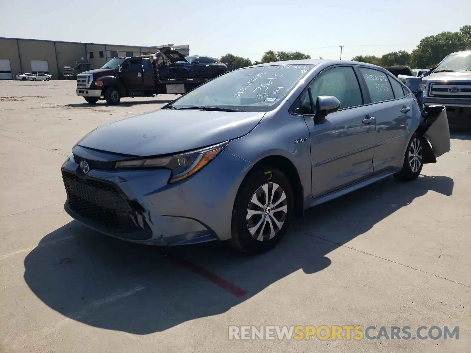 2 Photograph of a damaged car JTDEBRBE7LJ024372 TOYOTA COROLLA 2020