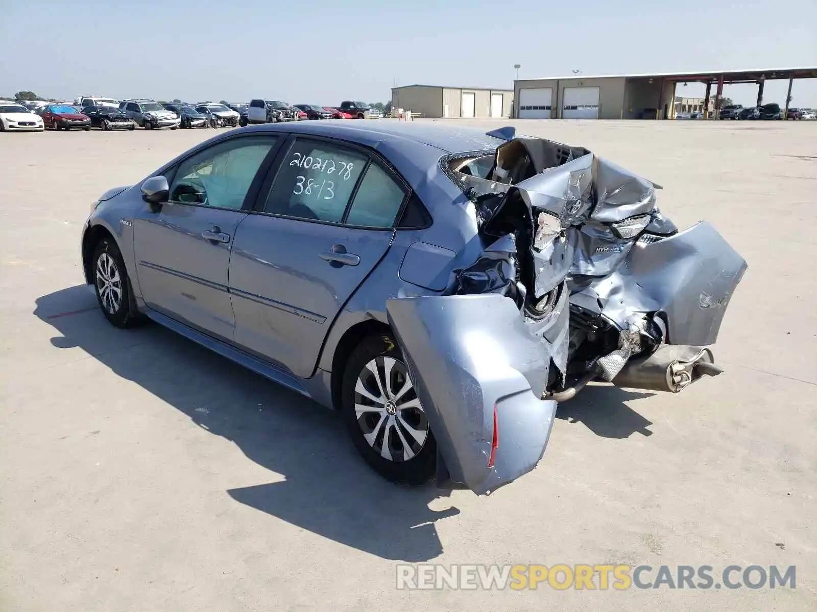 3 Photograph of a damaged car JTDEBRBE7LJ024372 TOYOTA COROLLA 2020