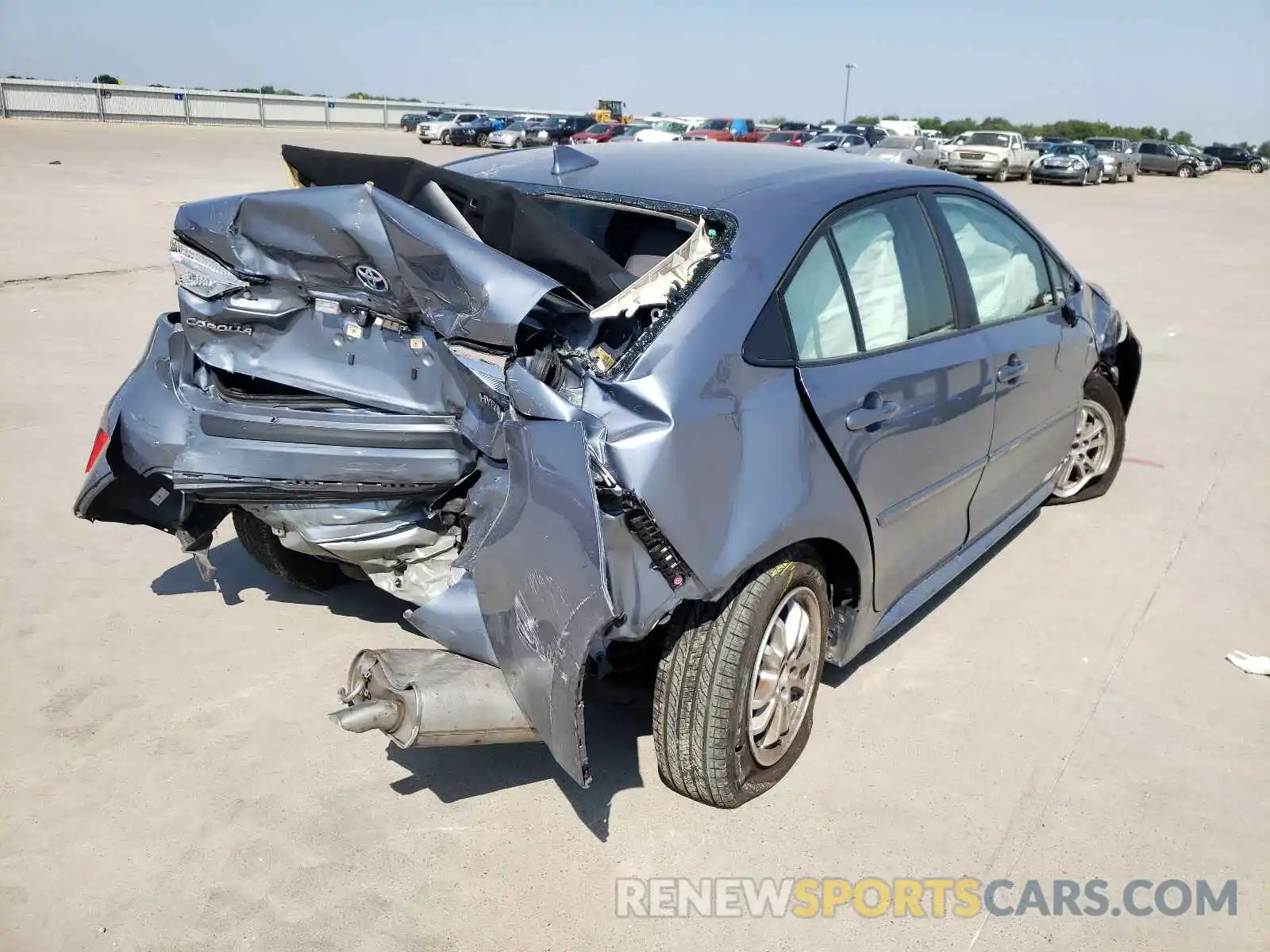 4 Photograph of a damaged car JTDEBRBE7LJ024372 TOYOTA COROLLA 2020