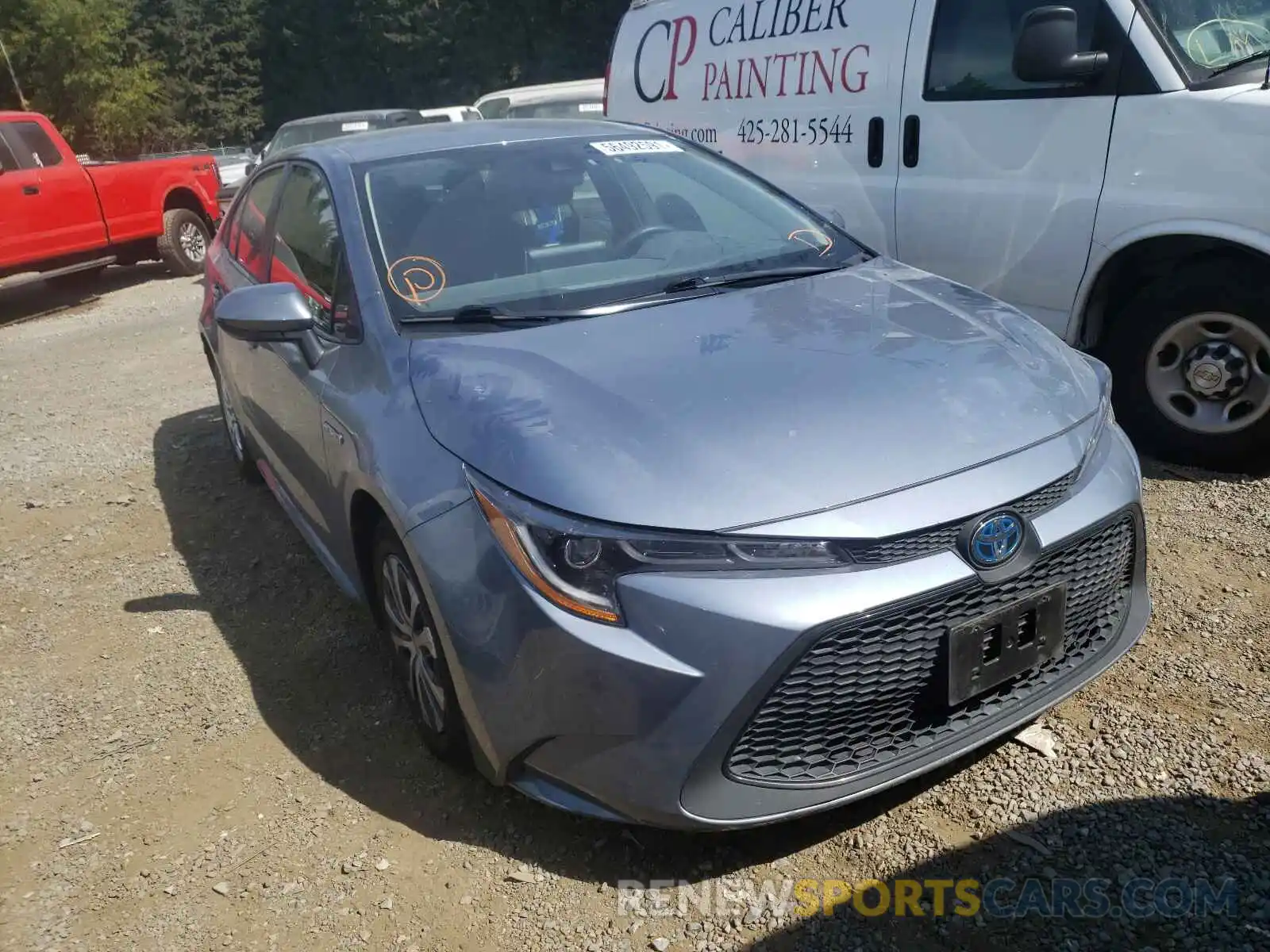 1 Photograph of a damaged car JTDEBRBE7LJ024484 TOYOTA COROLLA 2020