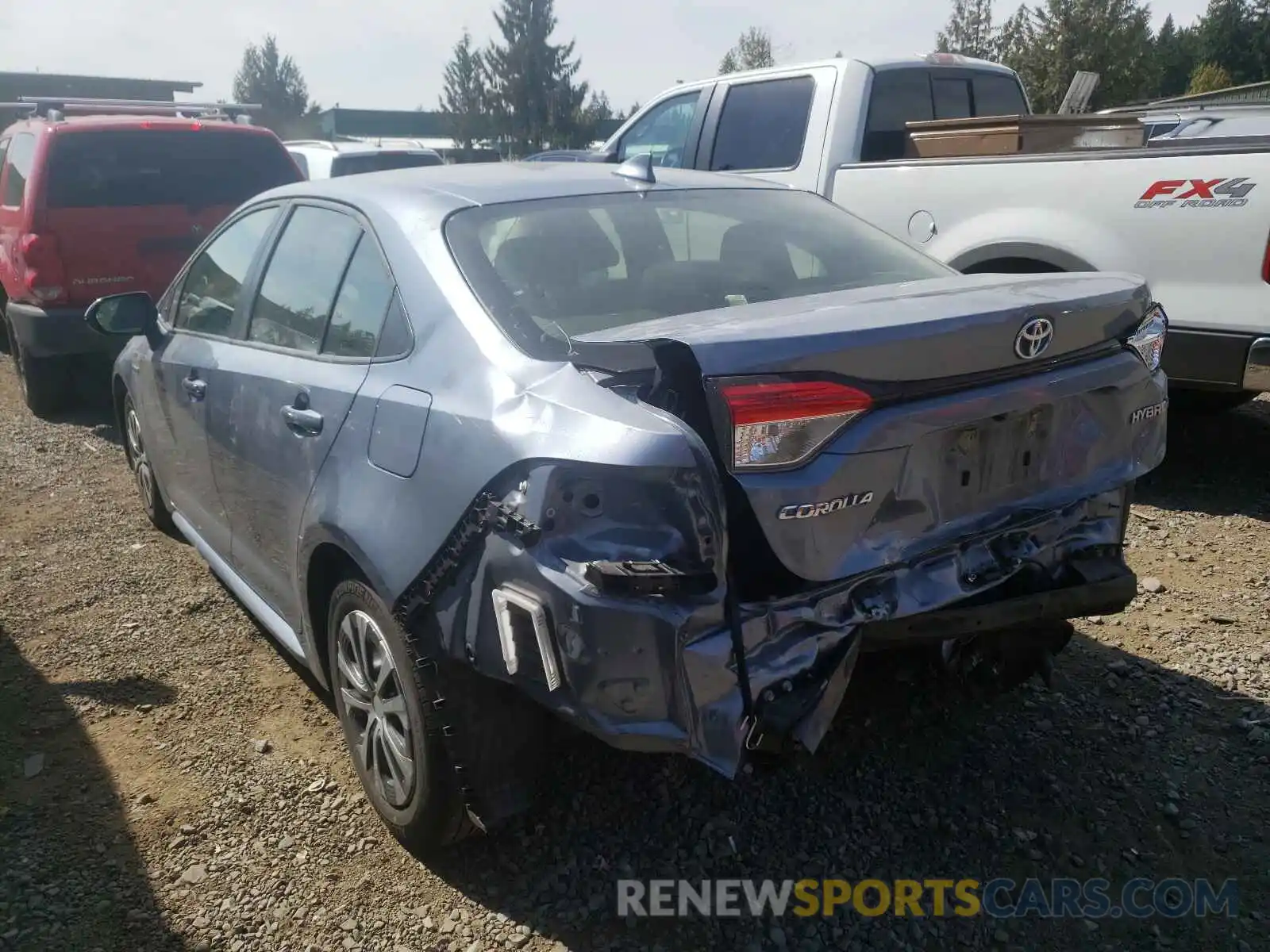 3 Photograph of a damaged car JTDEBRBE7LJ024484 TOYOTA COROLLA 2020