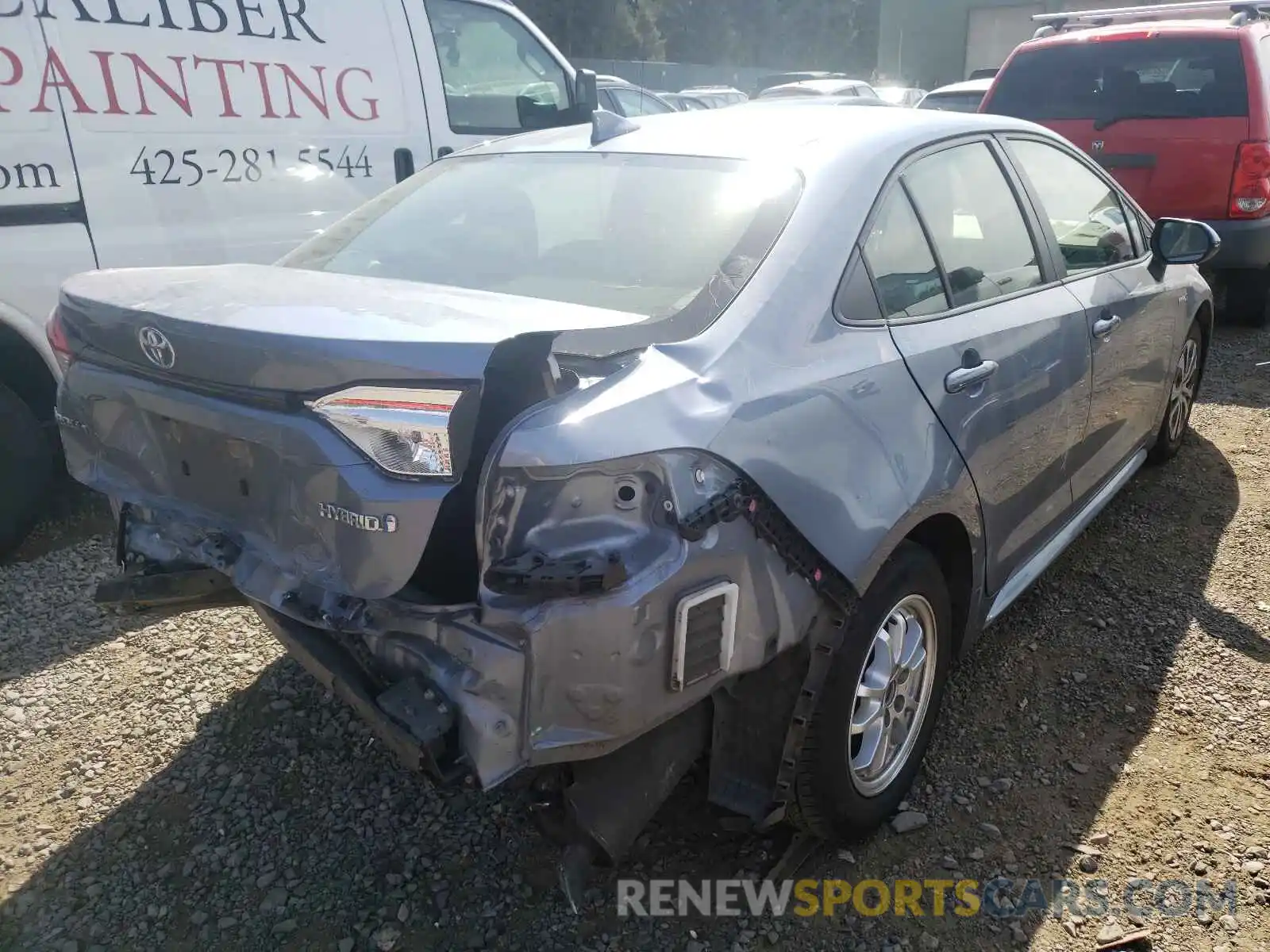 4 Photograph of a damaged car JTDEBRBE7LJ024484 TOYOTA COROLLA 2020