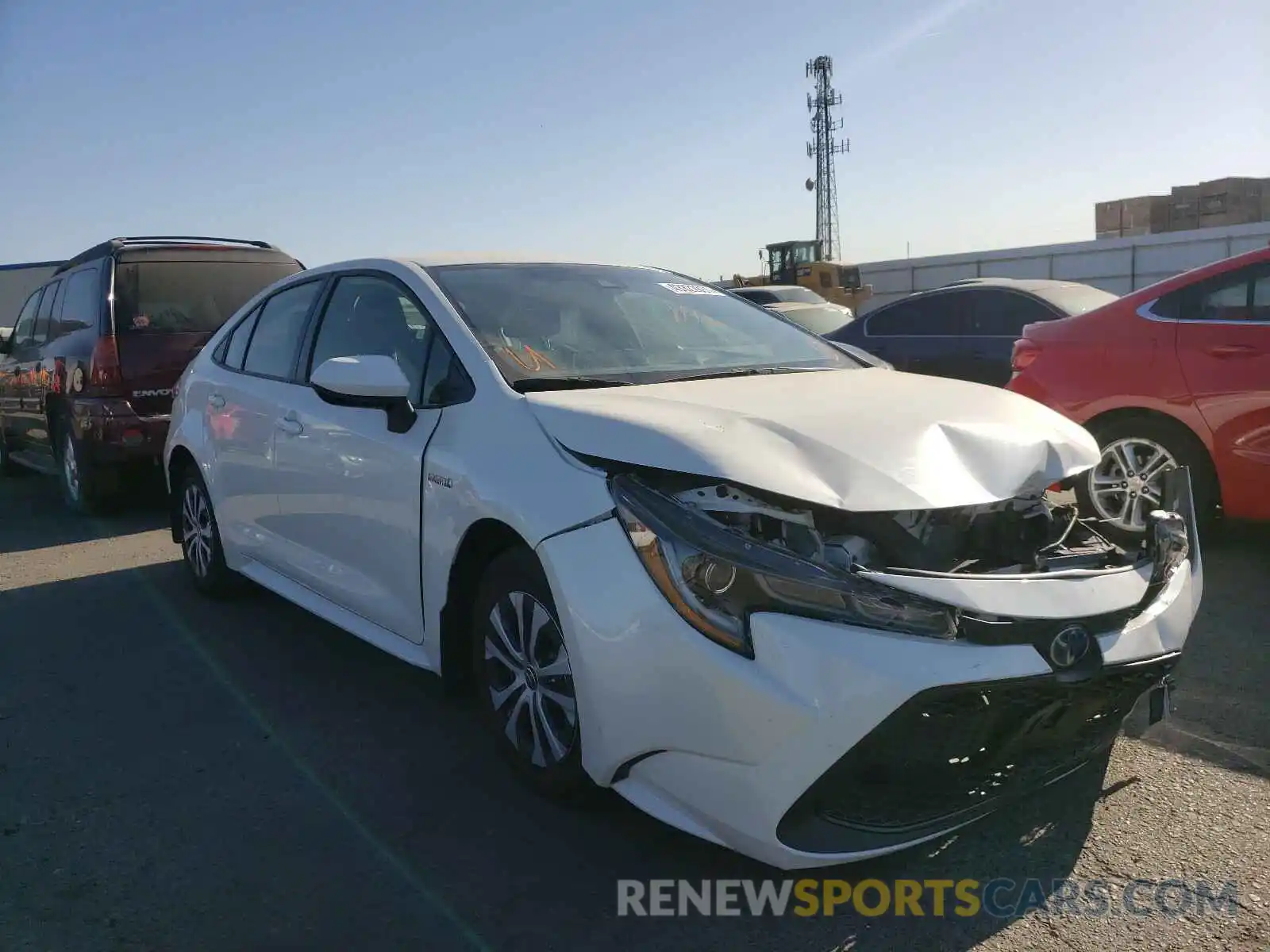 1 Photograph of a damaged car JTDEBRBE7LJ025490 TOYOTA COROLLA 2020