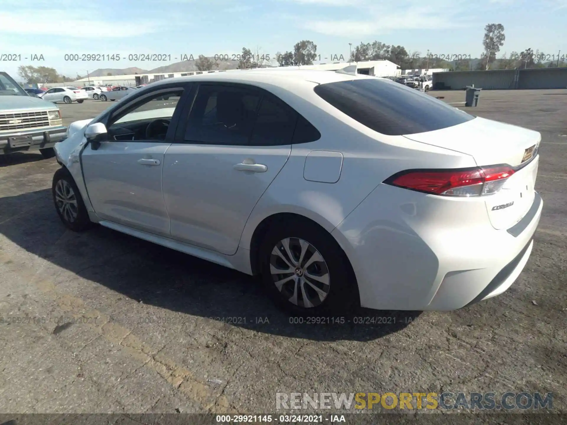 3 Photograph of a damaged car JTDEBRBE7LJ025733 TOYOTA COROLLA 2020