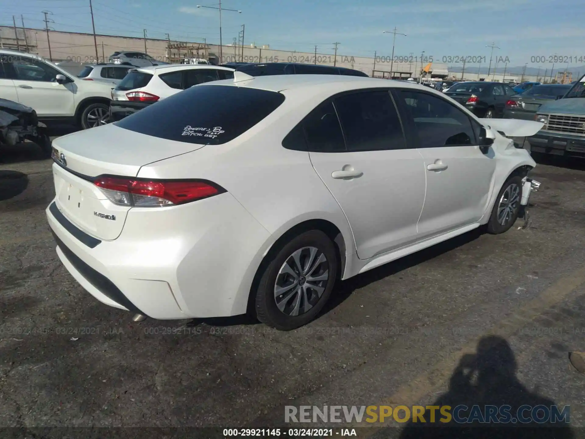 4 Photograph of a damaged car JTDEBRBE7LJ025733 TOYOTA COROLLA 2020