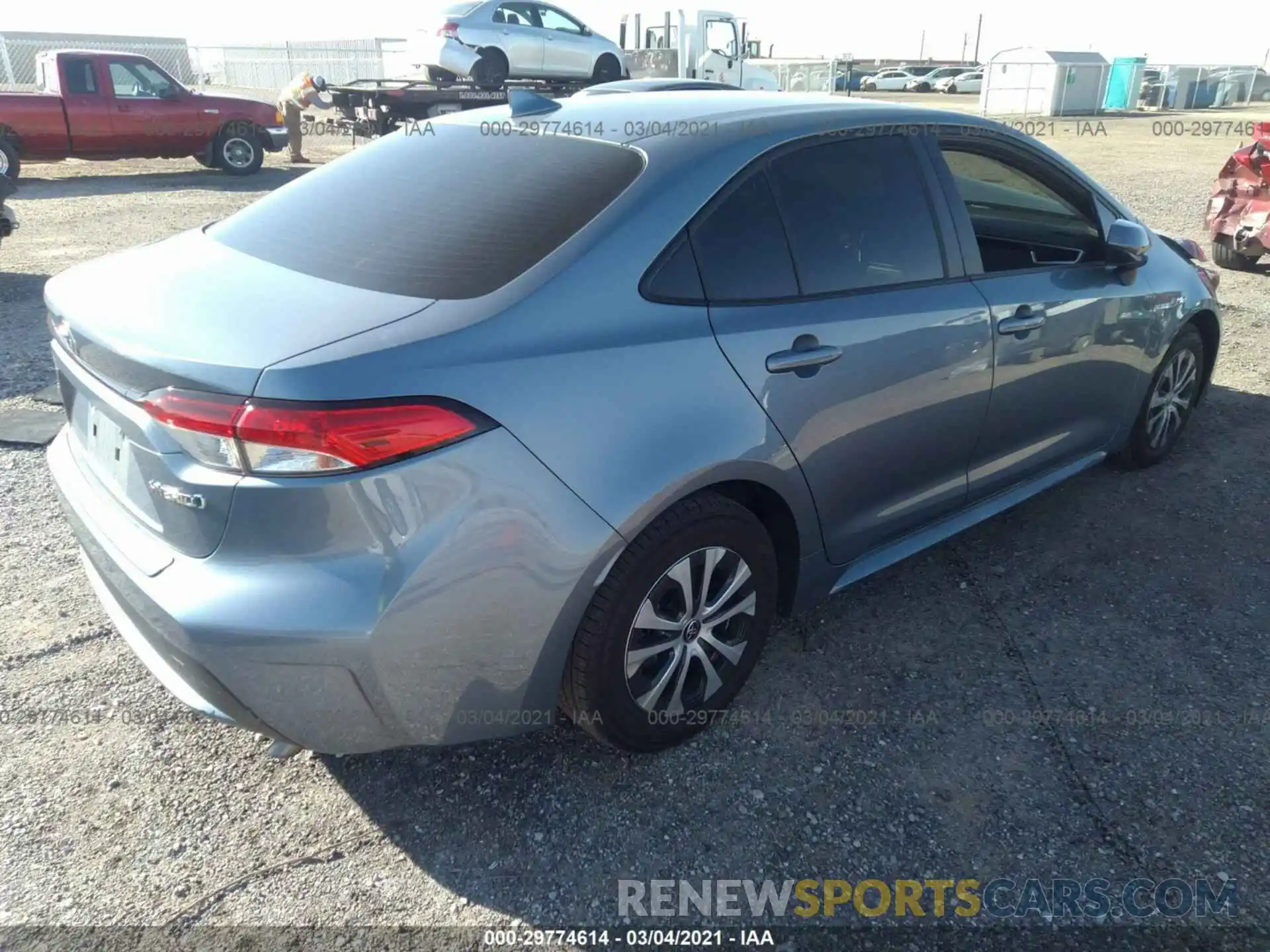 4 Photograph of a damaged car JTDEBRBE7LJ025893 TOYOTA COROLLA 2020