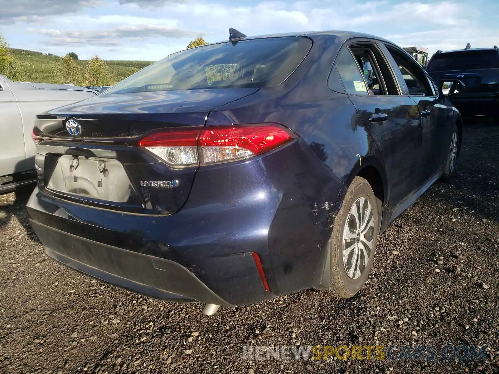 4 Photograph of a damaged car JTDEBRBE7LJ026851 TOYOTA COROLLA 2020