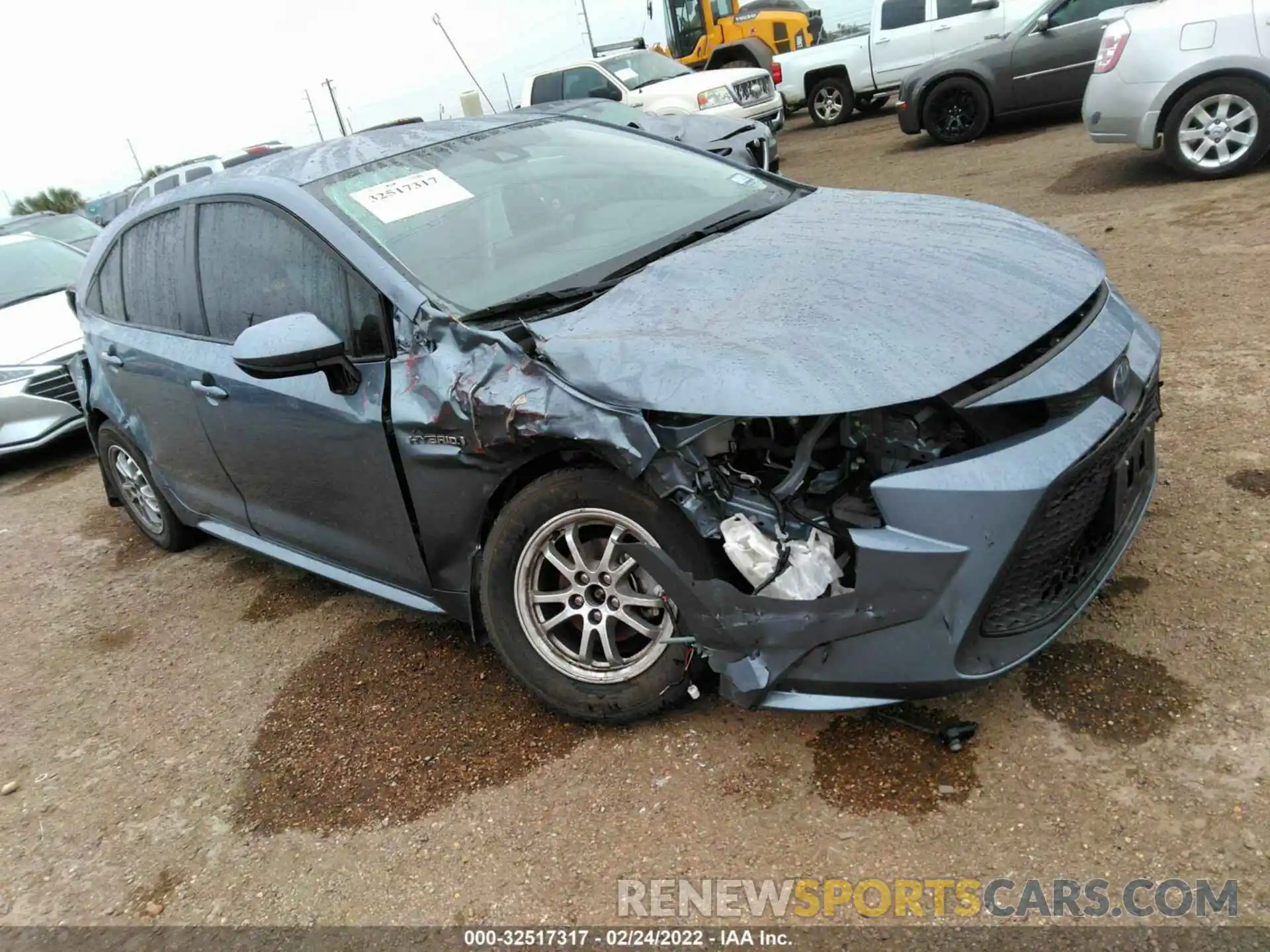 1 Photograph of a damaged car JTDEBRBE7LJ026963 TOYOTA COROLLA 2020