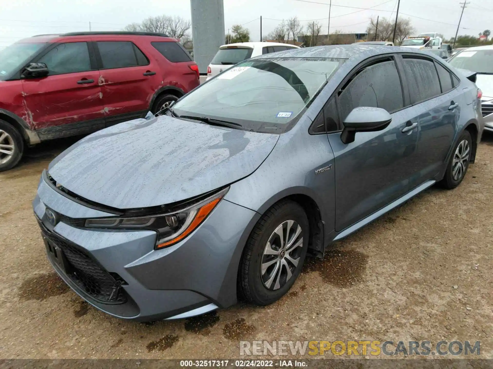 2 Photograph of a damaged car JTDEBRBE7LJ026963 TOYOTA COROLLA 2020