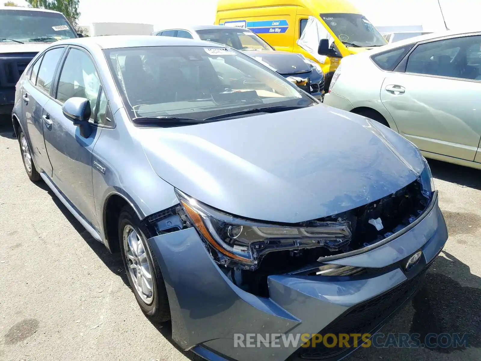 1 Photograph of a damaged car JTDEBRBE7LJ027160 TOYOTA COROLLA 2020