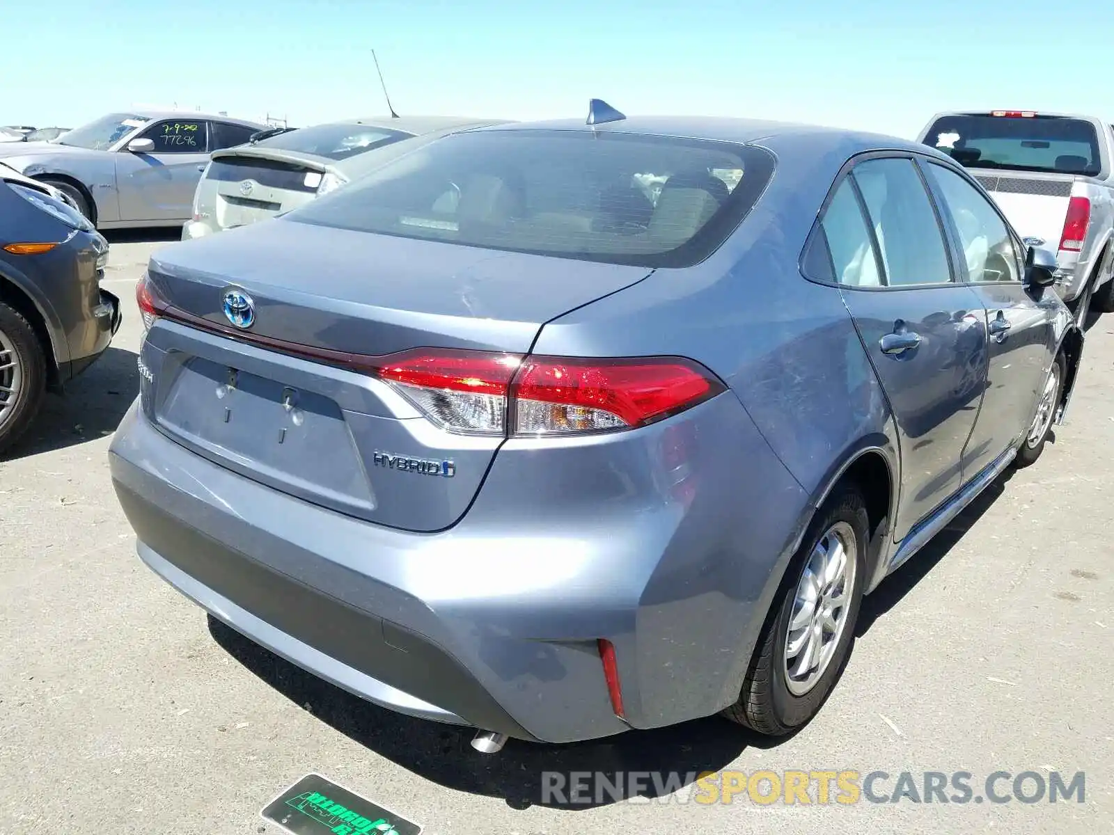 4 Photograph of a damaged car JTDEBRBE7LJ027160 TOYOTA COROLLA 2020