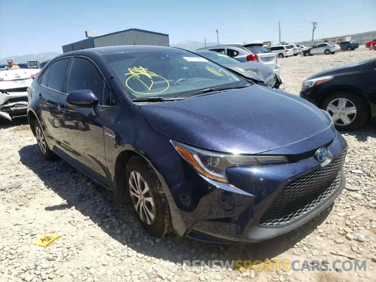 1 Photograph of a damaged car JTDEBRBE7LJ027403 TOYOTA COROLLA 2020