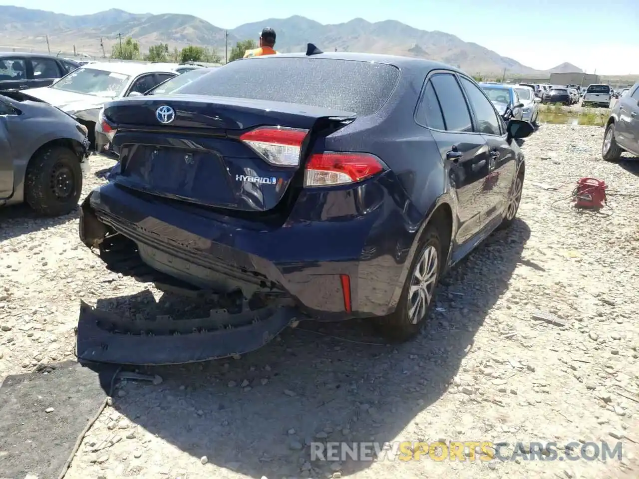 4 Photograph of a damaged car JTDEBRBE7LJ027403 TOYOTA COROLLA 2020