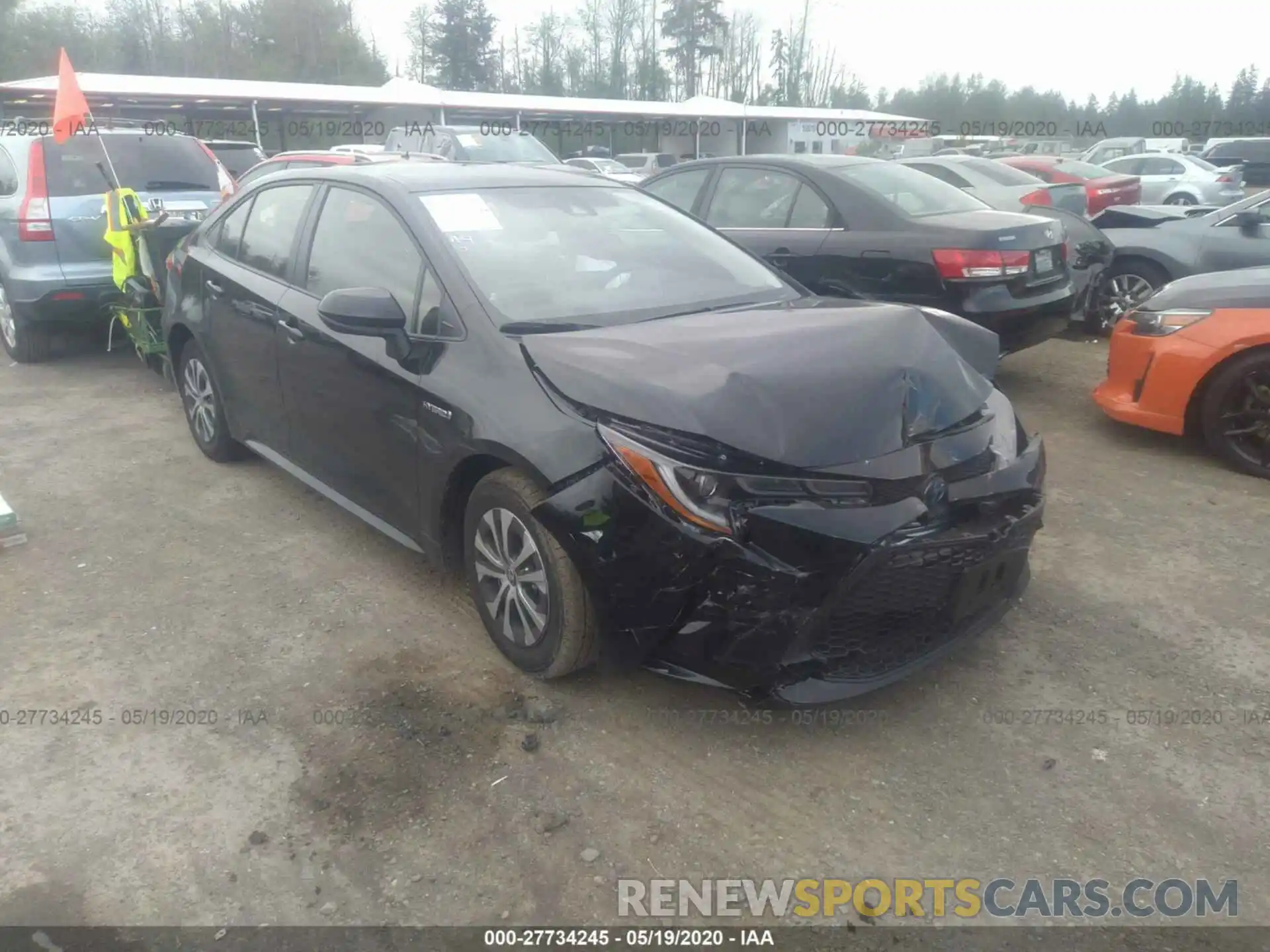 1 Photograph of a damaged car JTDEBRBE7LJ027496 TOYOTA COROLLA 2020