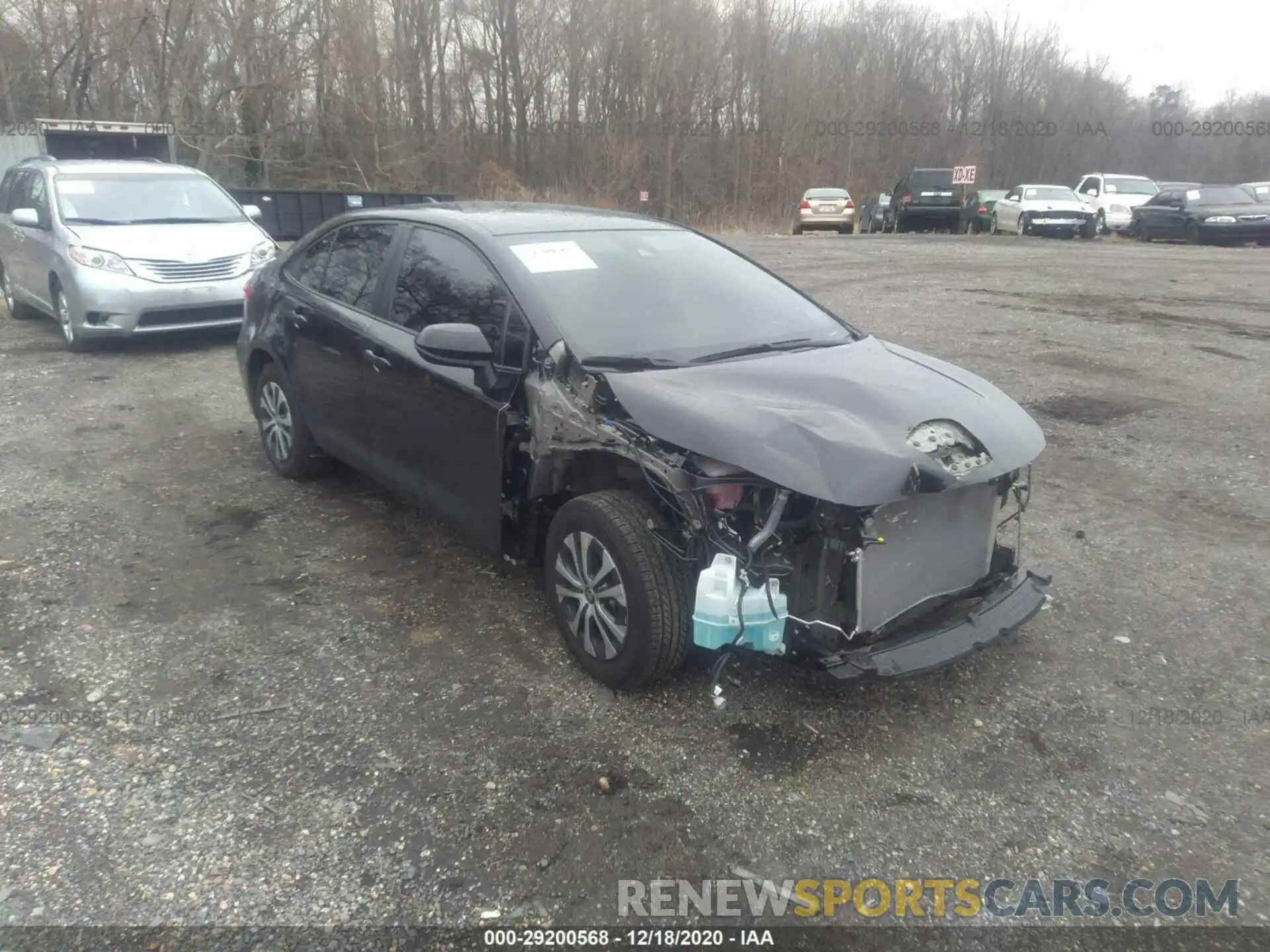 1 Photograph of a damaged car JTDEBRBE7LJ027756 TOYOTA COROLLA 2020