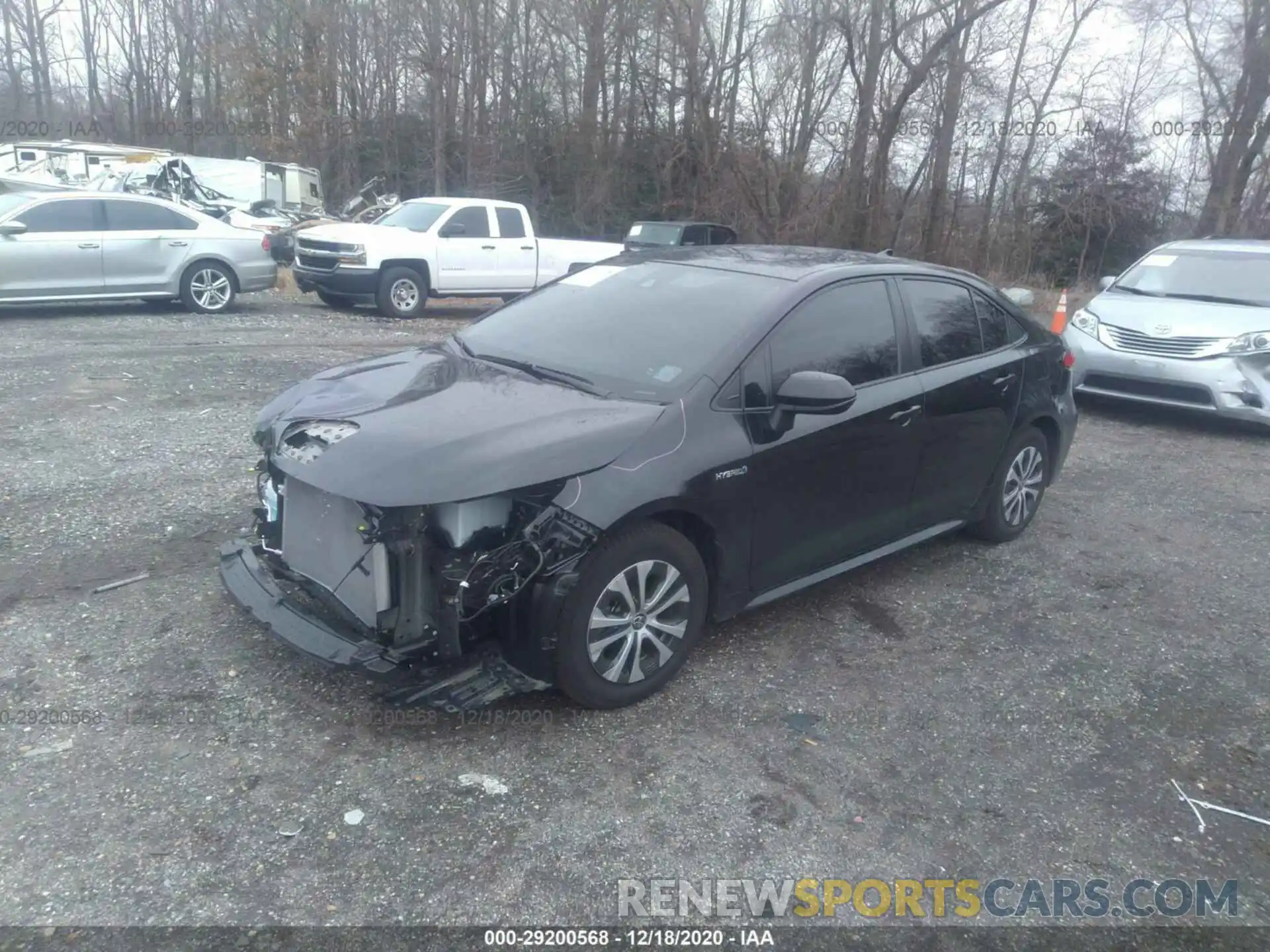 2 Photograph of a damaged car JTDEBRBE7LJ027756 TOYOTA COROLLA 2020