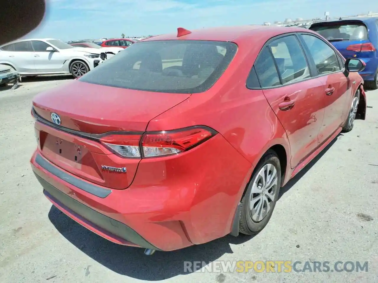 4 Photograph of a damaged car JTDEBRBE7LJ029023 TOYOTA COROLLA 2020