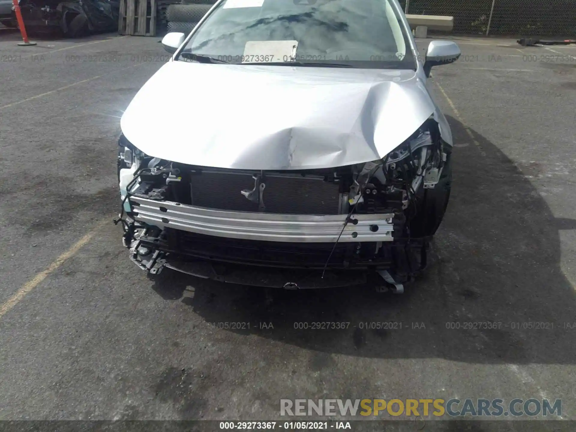 6 Photograph of a damaged car JTDEBRBE7LJ029085 TOYOTA COROLLA 2020