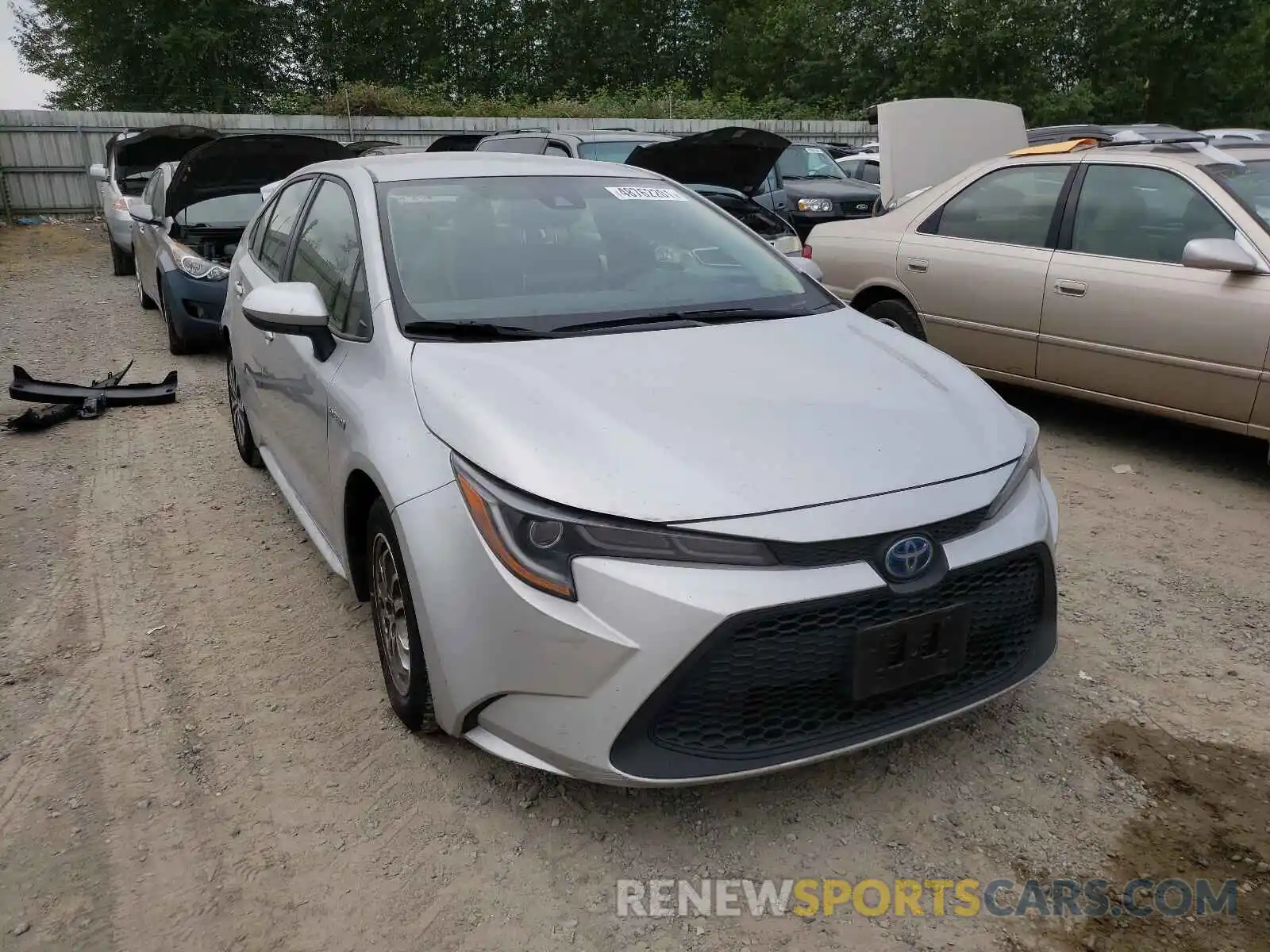 1 Photograph of a damaged car JTDEBRBE7LJ029717 TOYOTA COROLLA 2020