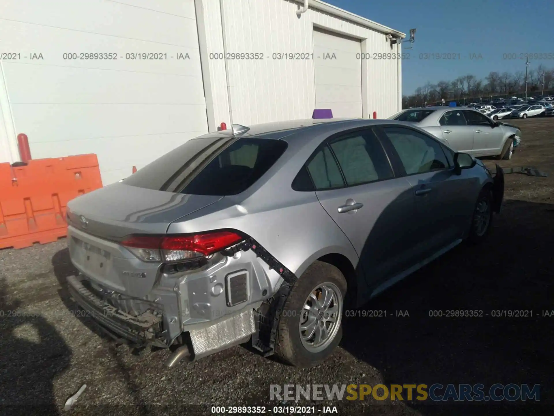 4 Photograph of a damaged car JTDEBRBE7LJ029751 TOYOTA COROLLA 2020