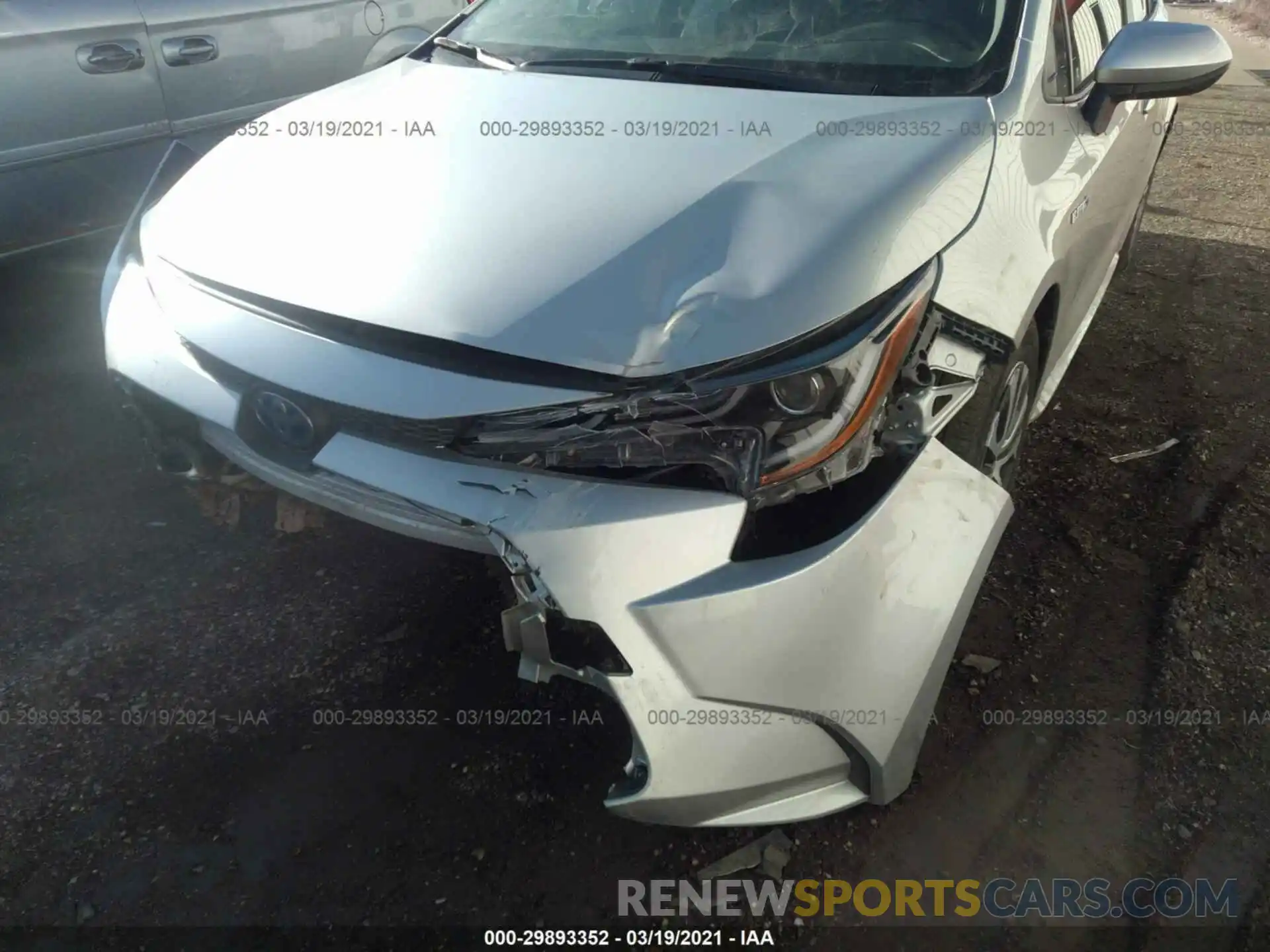 6 Photograph of a damaged car JTDEBRBE7LJ029751 TOYOTA COROLLA 2020