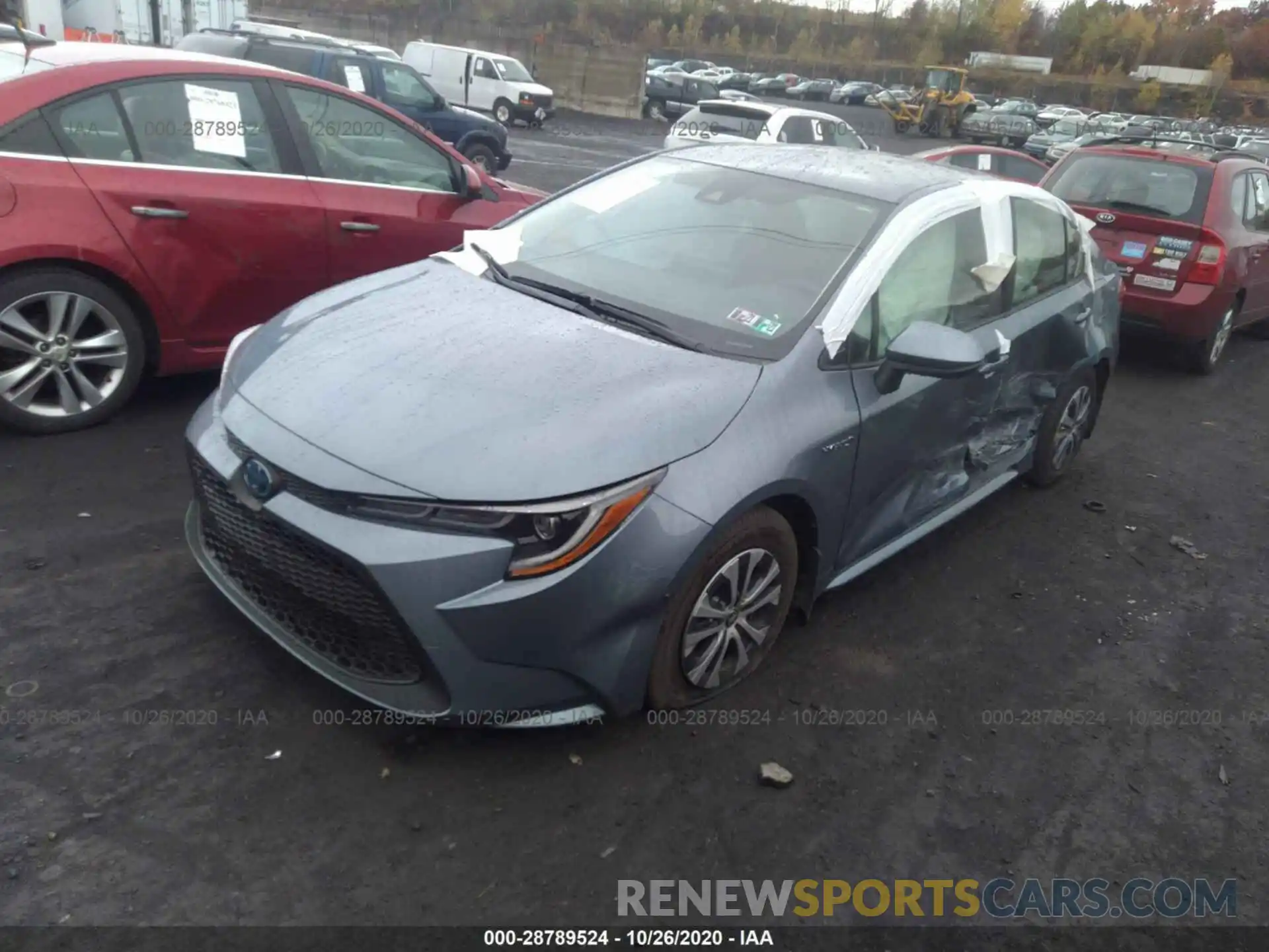 2 Photograph of a damaged car JTDEBRBE7LJ030124 TOYOTA COROLLA 2020