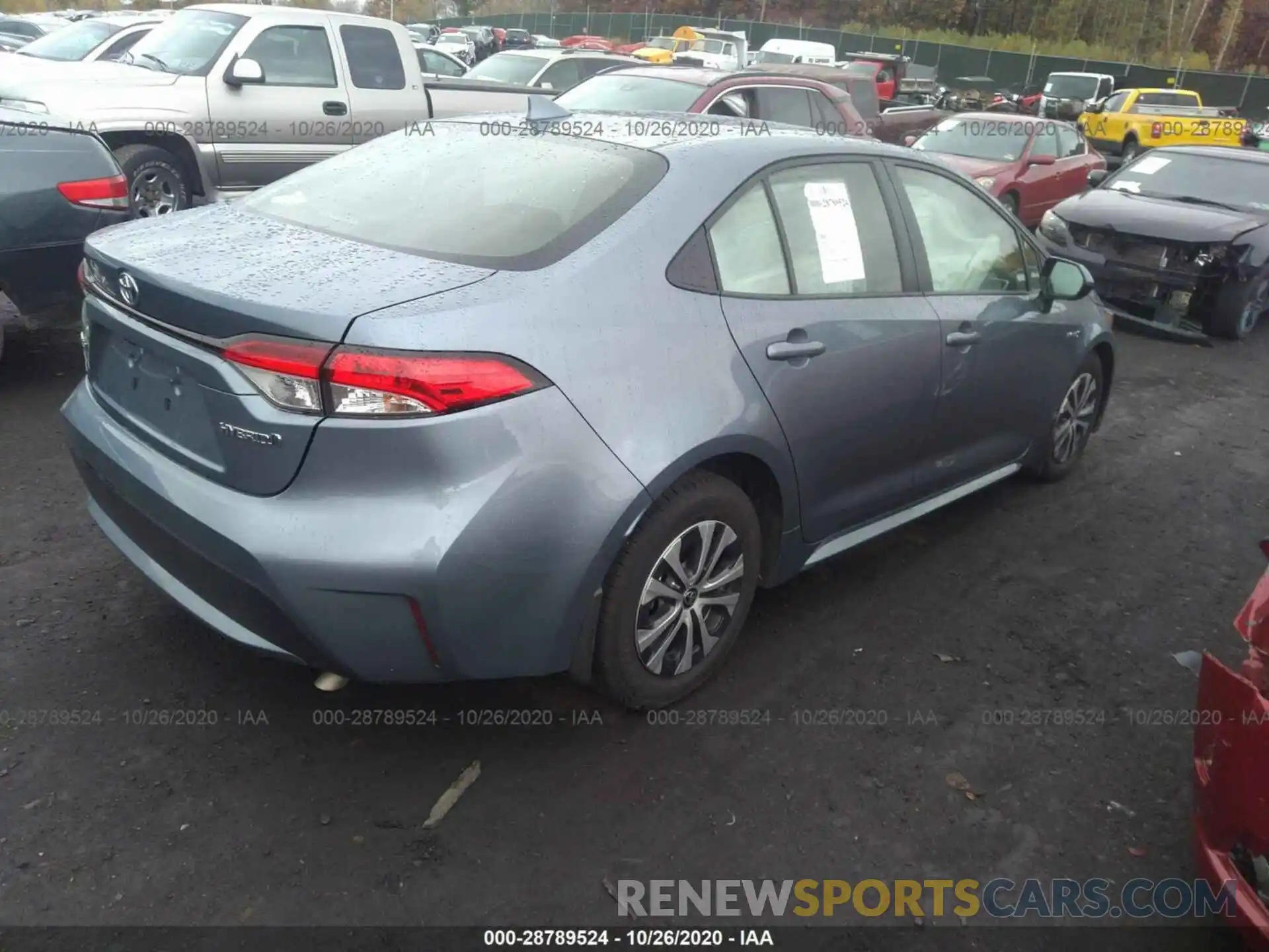 4 Photograph of a damaged car JTDEBRBE7LJ030124 TOYOTA COROLLA 2020