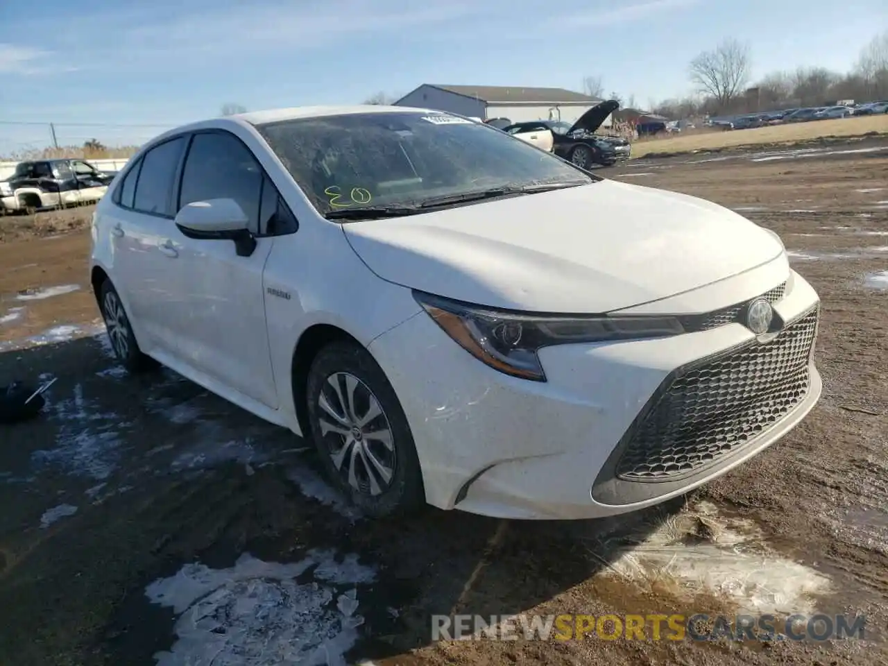 1 Photograph of a damaged car JTDEBRBE7LJ030964 TOYOTA COROLLA 2020