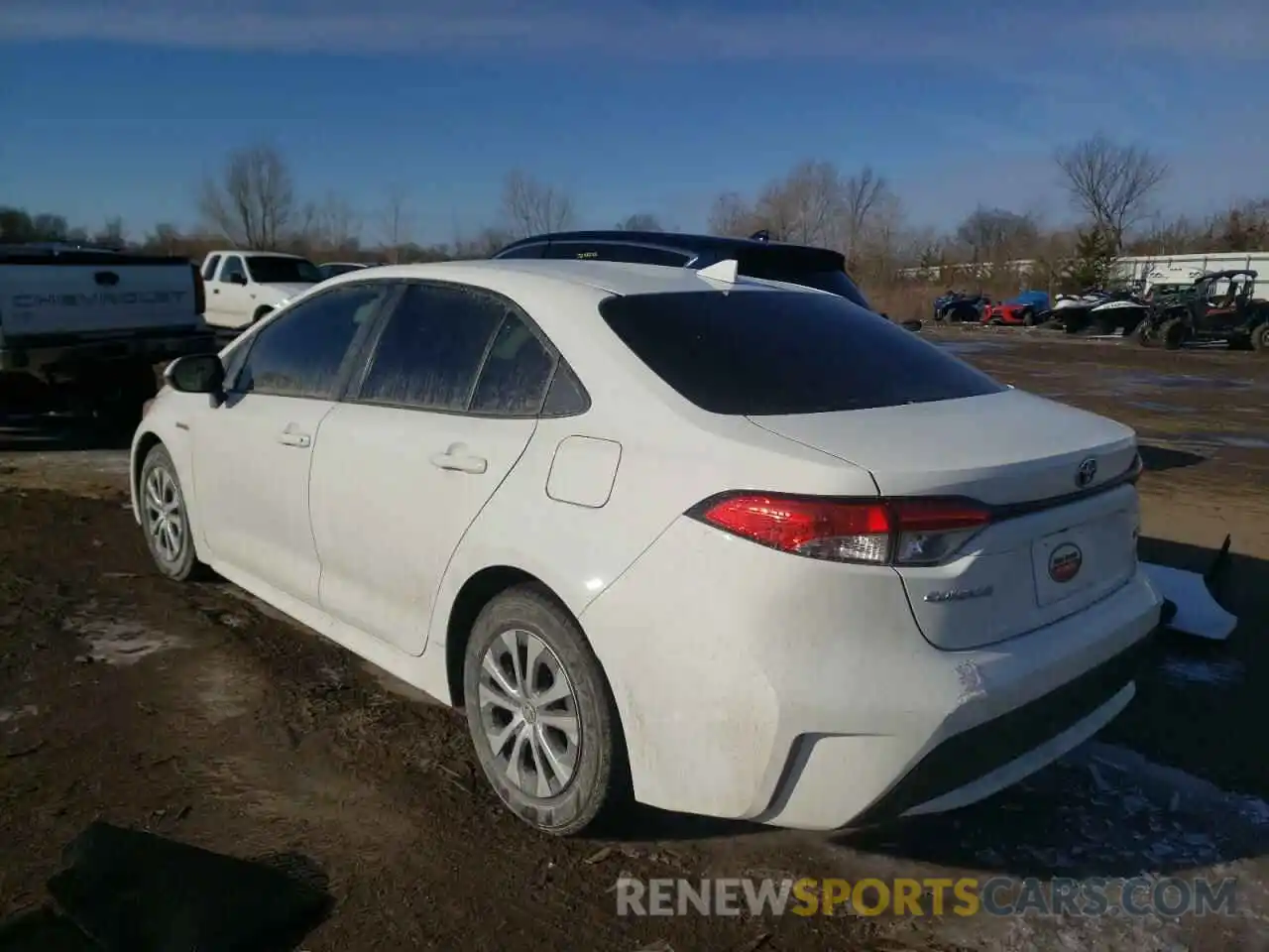 3 Photograph of a damaged car JTDEBRBE7LJ030964 TOYOTA COROLLA 2020