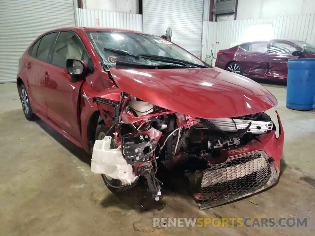 1 Photograph of a damaged car JTDEBRBE7LJ031662 TOYOTA COROLLA 2020