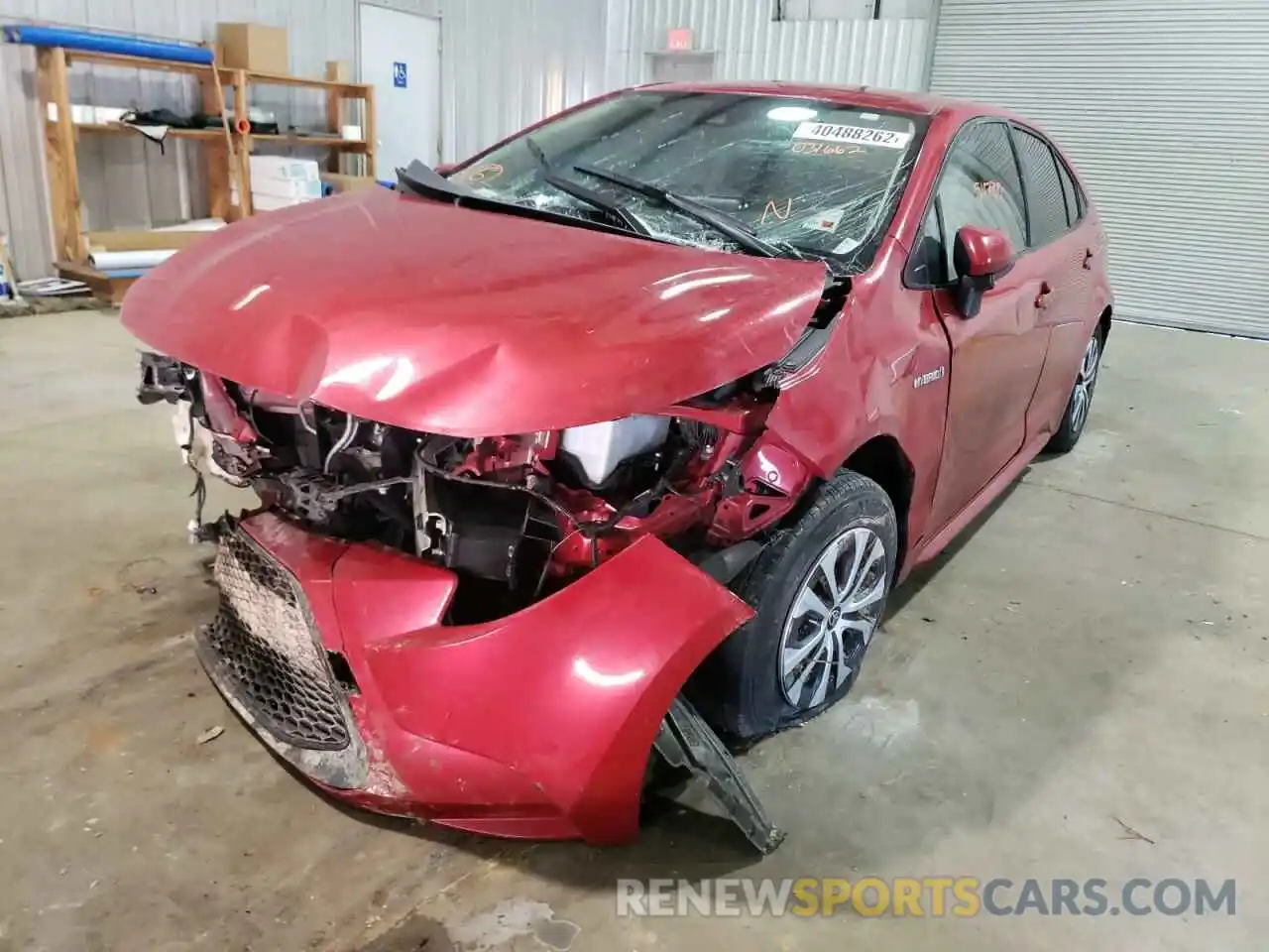 2 Photograph of a damaged car JTDEBRBE7LJ031662 TOYOTA COROLLA 2020