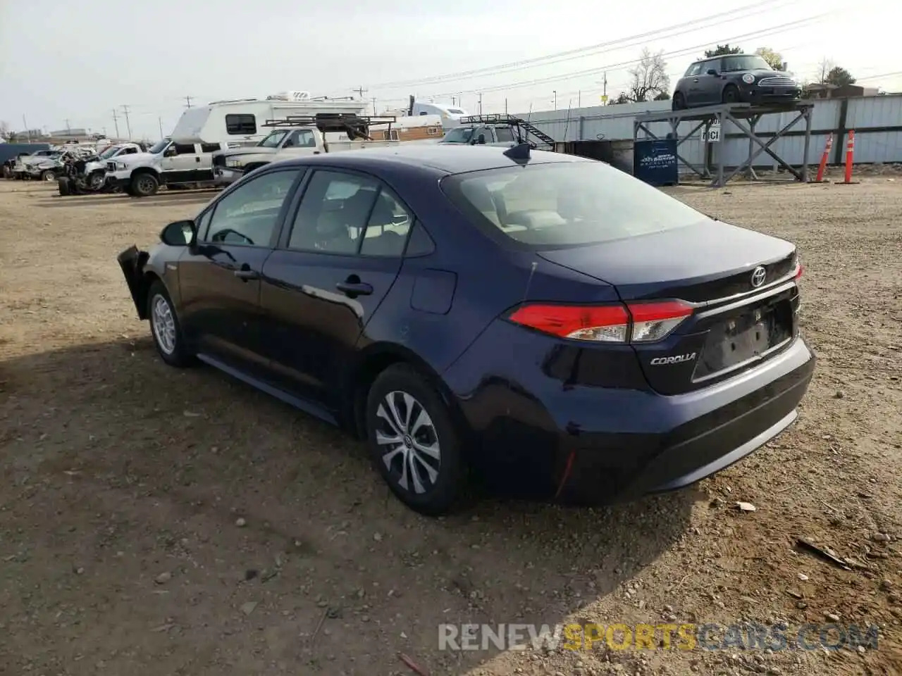 3 Photograph of a damaged car JTDEBRBE8LJ001067 TOYOTA COROLLA 2020