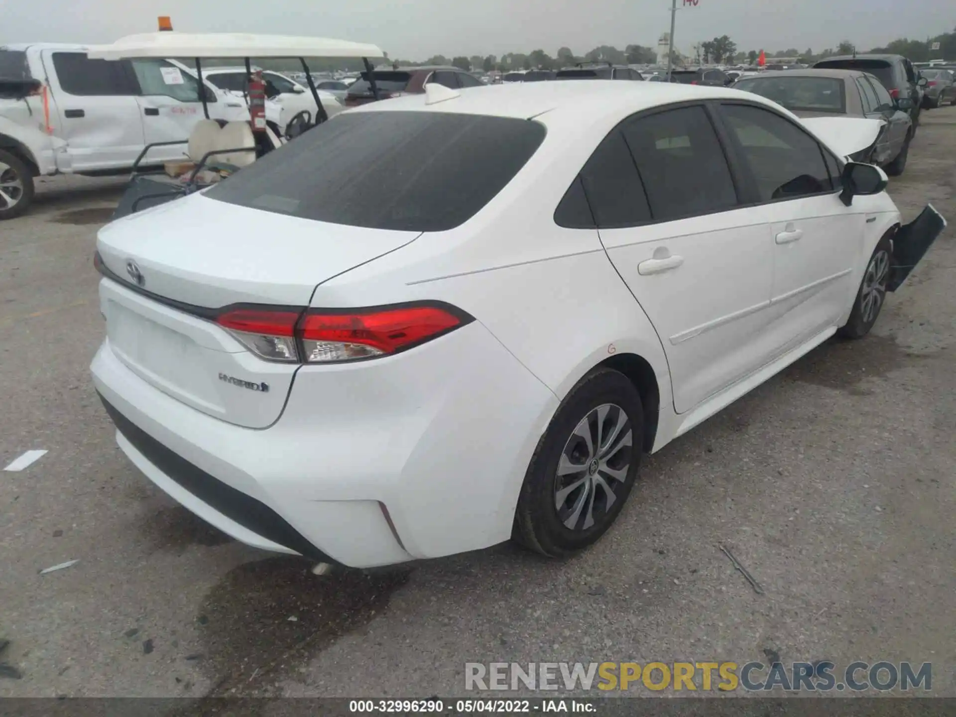 4 Photograph of a damaged car JTDEBRBE8LJ001165 TOYOTA COROLLA 2020