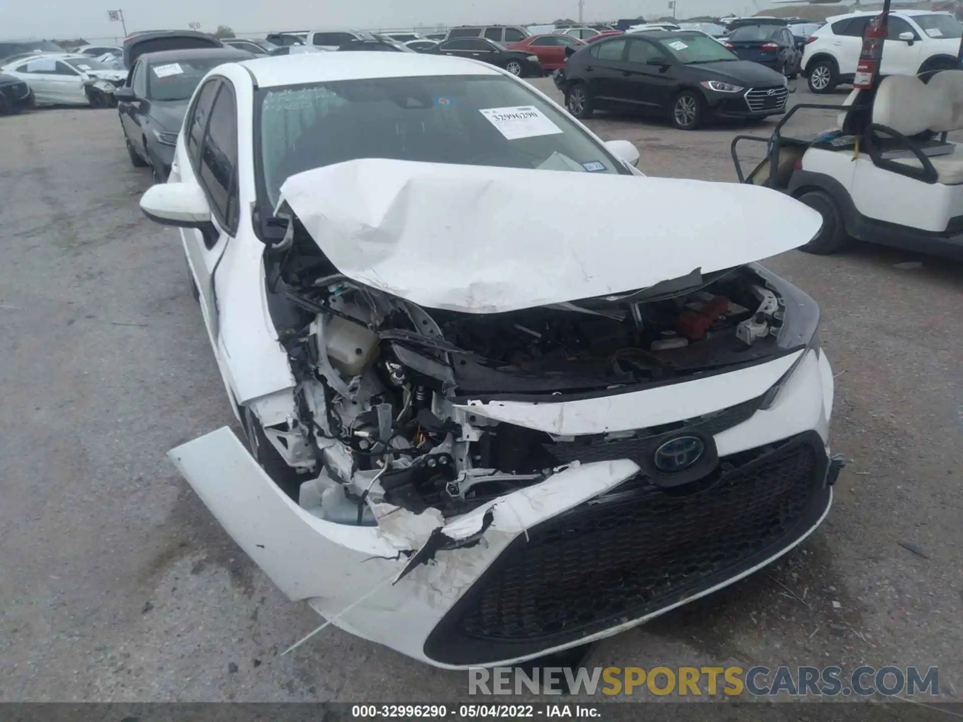 6 Photograph of a damaged car JTDEBRBE8LJ001165 TOYOTA COROLLA 2020